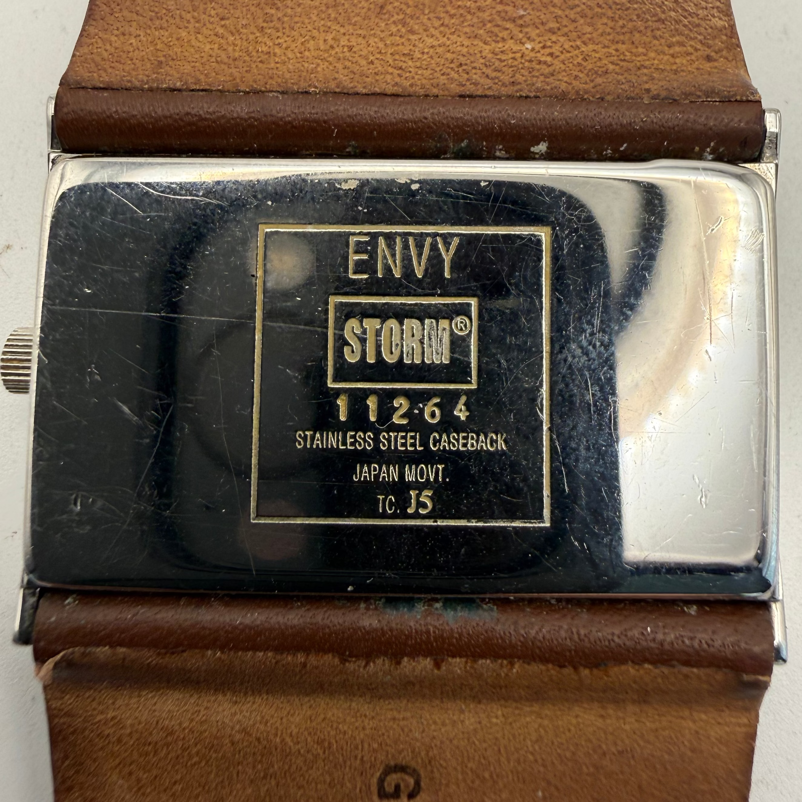 Storm Envy 11264 Wide Cuff Leather Strap Watch (Fully Tested and Working)- £35.00