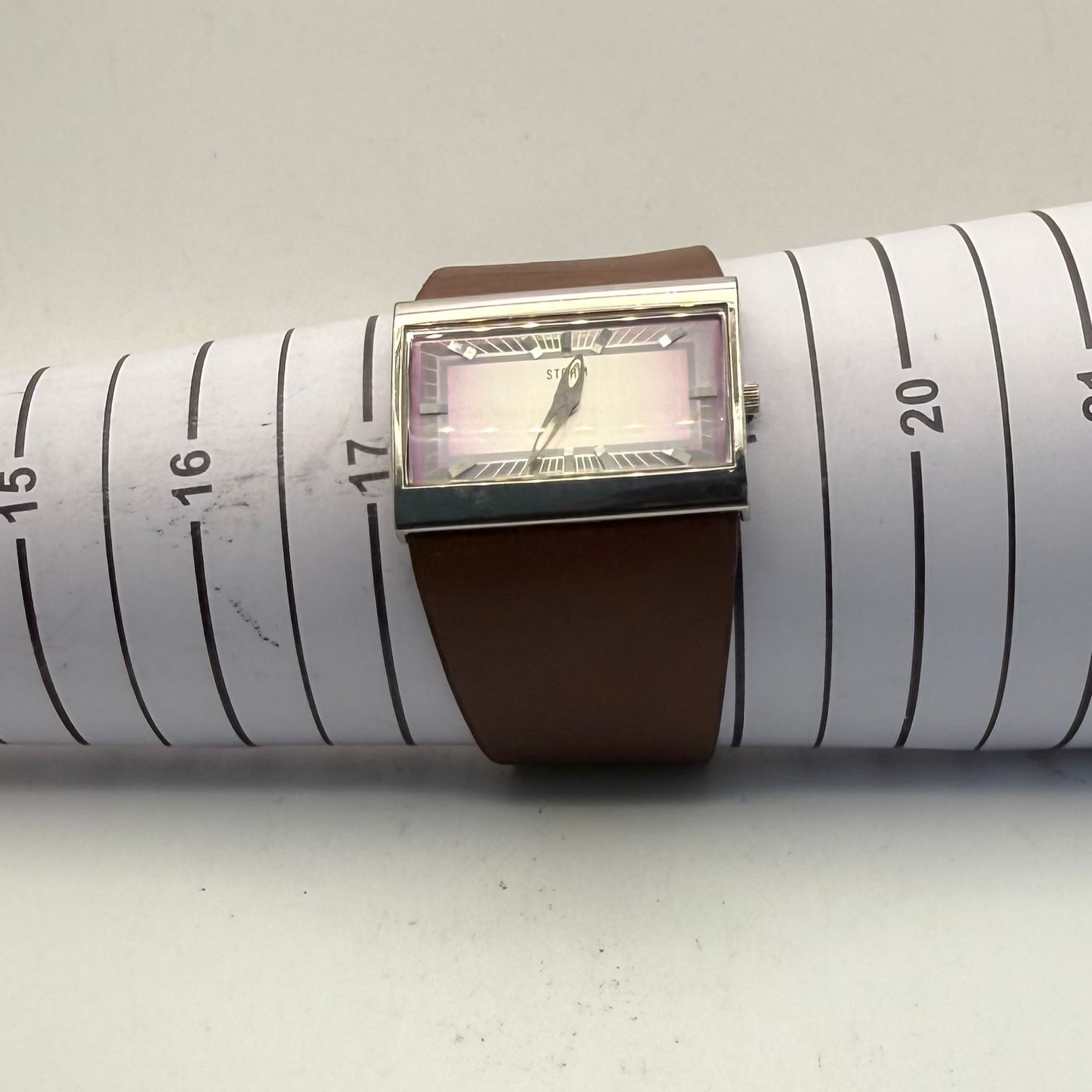 Storm Envy 11264 Wide Cuff Leather Strap Watch (Fully Tested and Working)- £35.00