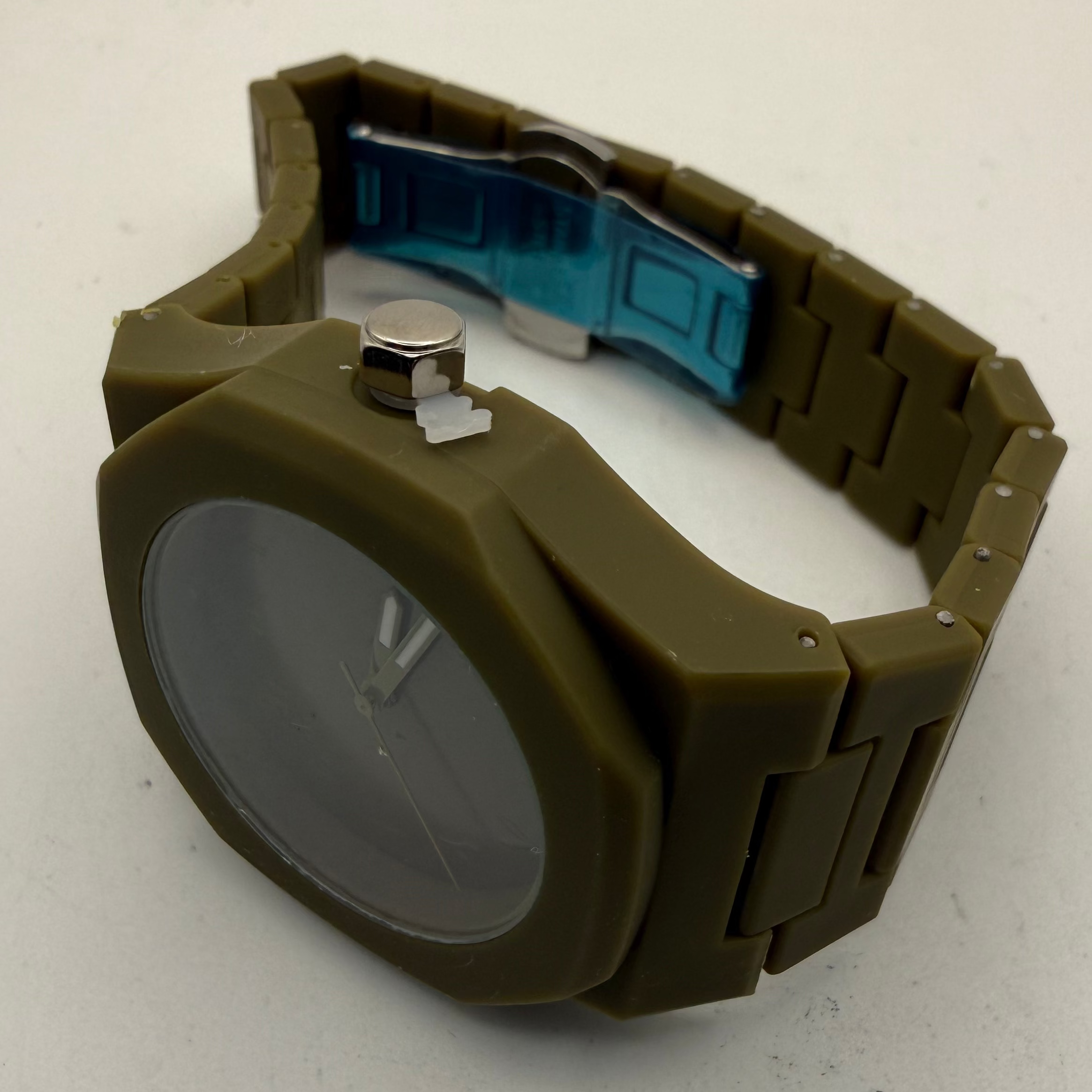 Unisex Arabic Numeral Olive Green Watch 43.5mm (Fully Tested and Working)- £10.00