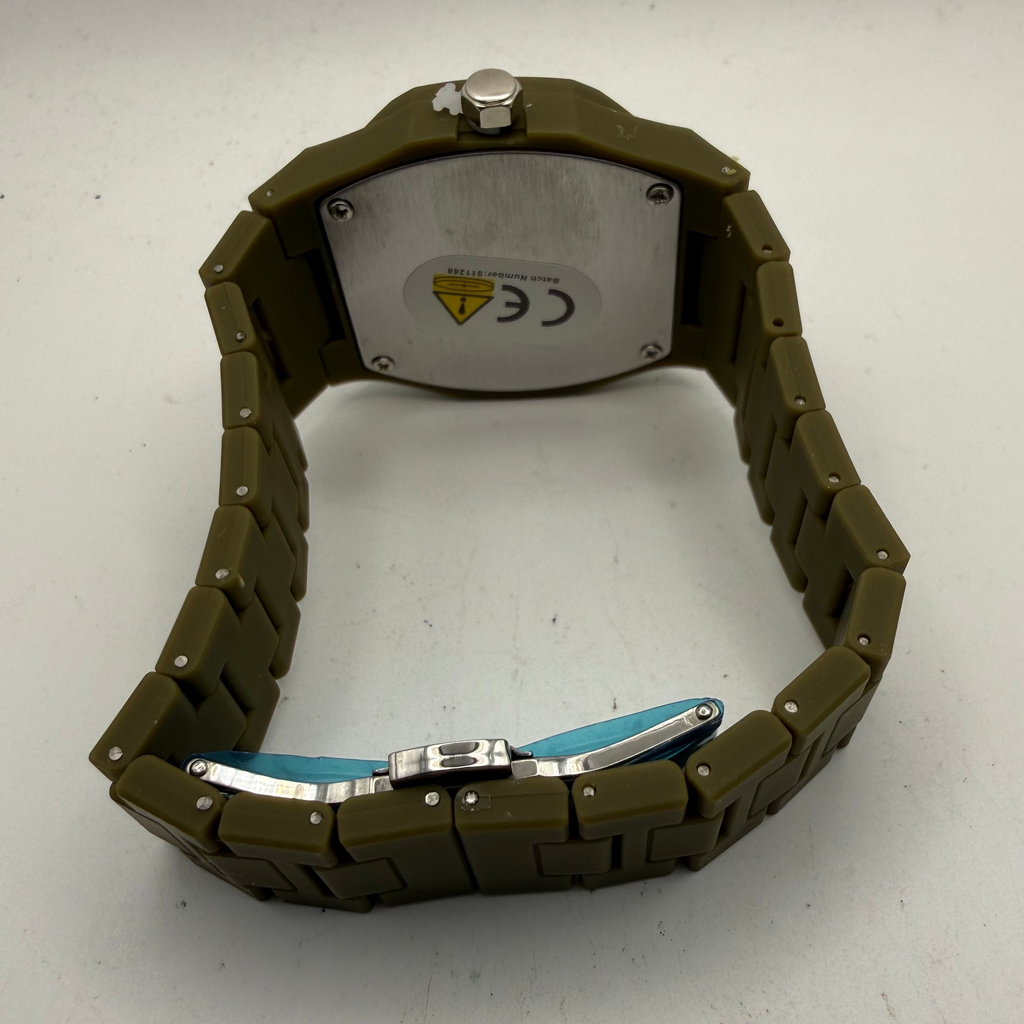 Unisex Arabic Numeral Olive Green Watch 43.5mm (Fully Tested and Working)- £10.00