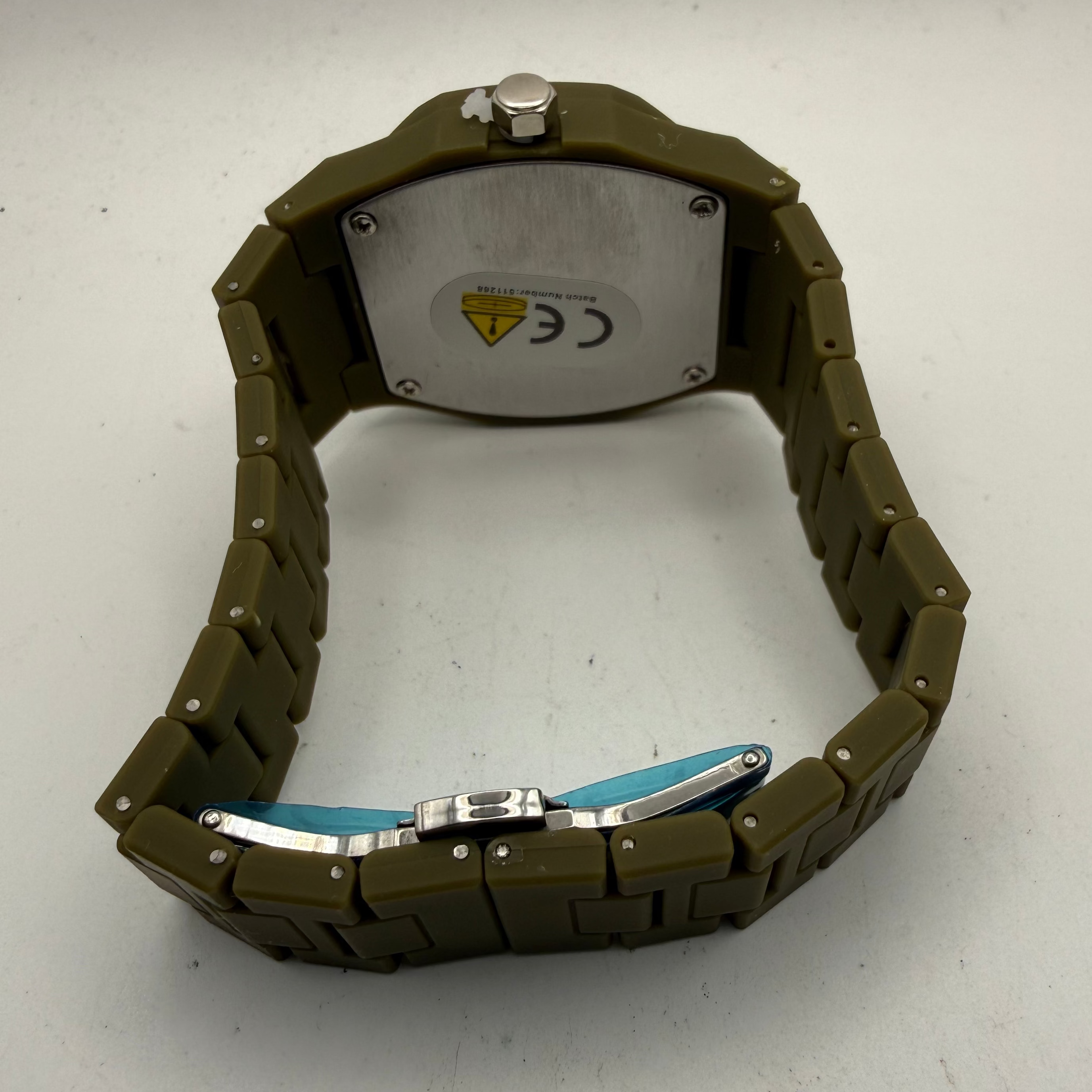 Unisex Arabic Numeral Olive Green Watch 43.5mm (Fully Tested and Working)- £10.00