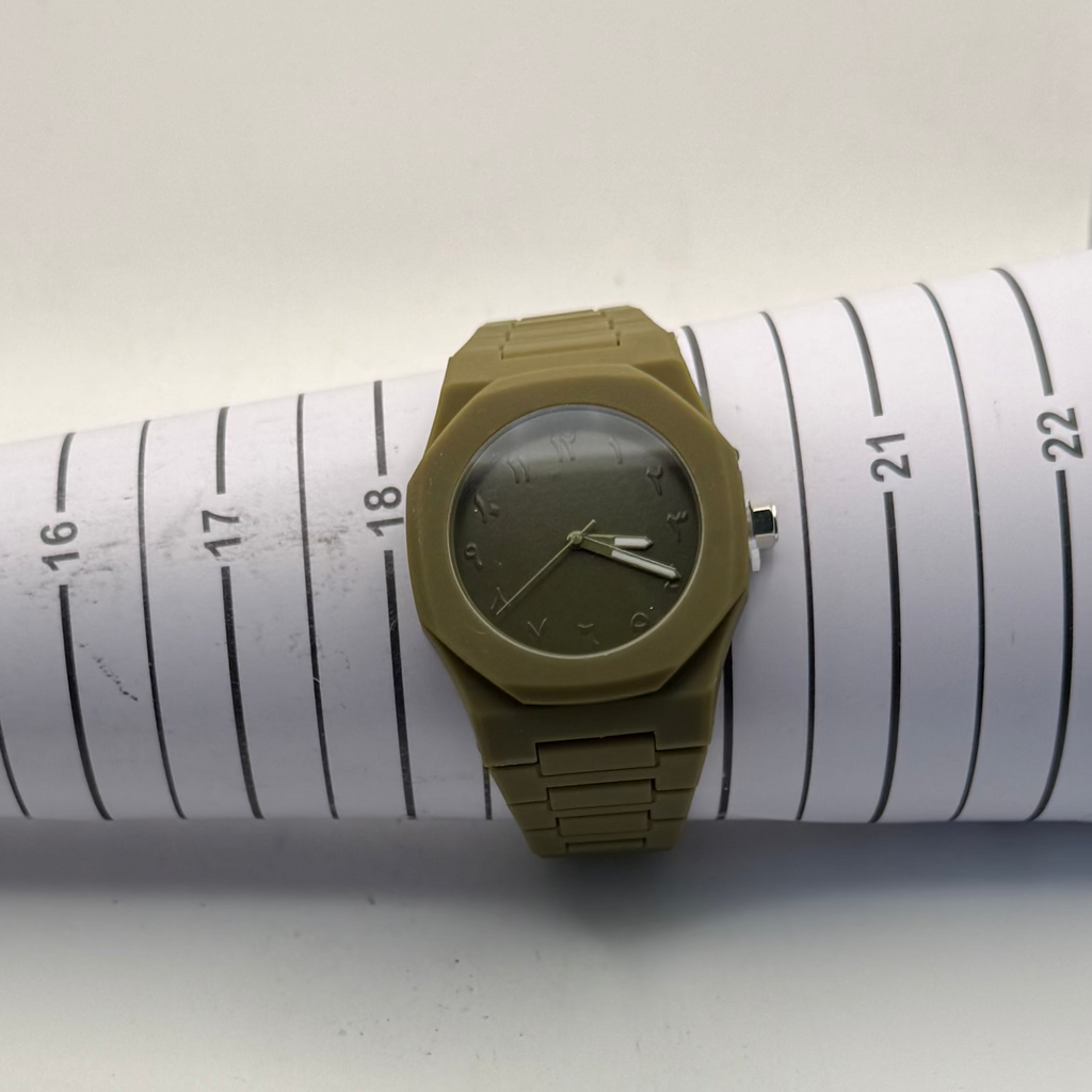 Unisex Arabic Numeral Olive Green Watch 43.5mm (Fully Tested and Working)- £10.00