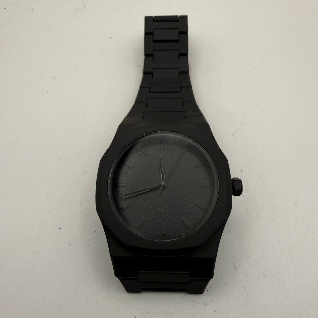 Black Stealth Integrated Bracelet Watch 43.5mm New Old Stock Unworn- £10.00