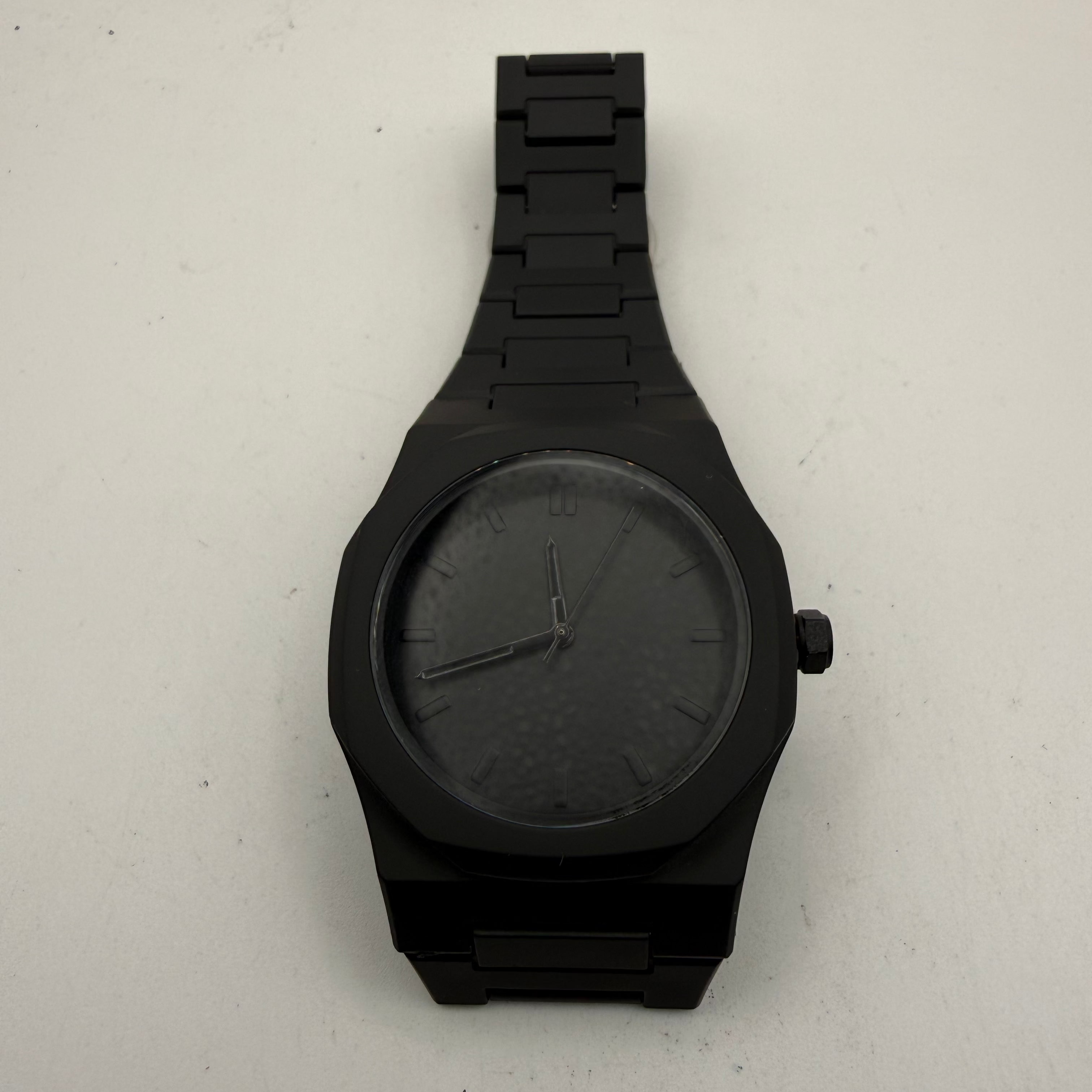 Black Stealth Integrated Bracelet Watch 43.5mm New Old Stock Unworn- £10.00