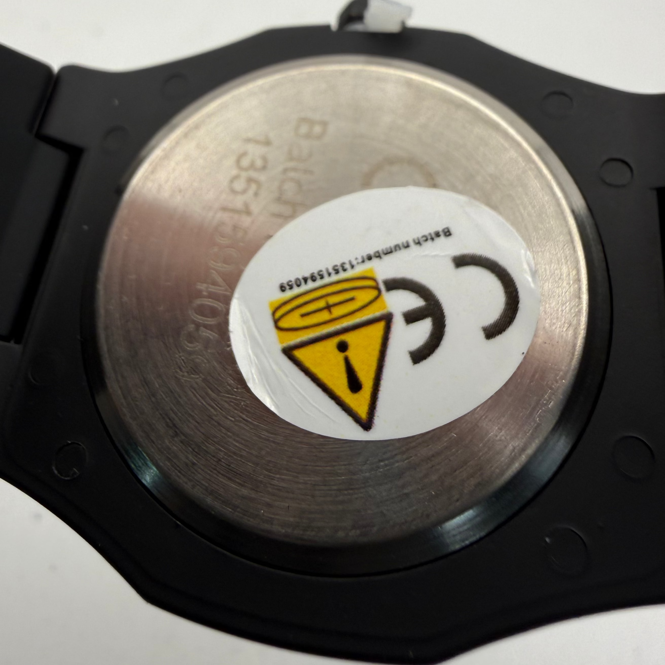 Black Stealth Integrated Bracelet Watch 43.5mm New Old Stock Unworn- £10.00