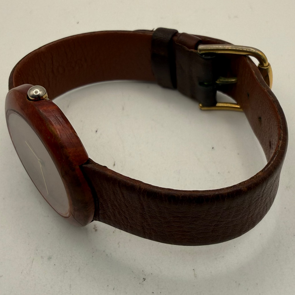 Tissot Woodwatch W150 Swiss Quartz Wooden Case Vintage 33mm Leather Strap (Fully Tested and Working)- £95.00