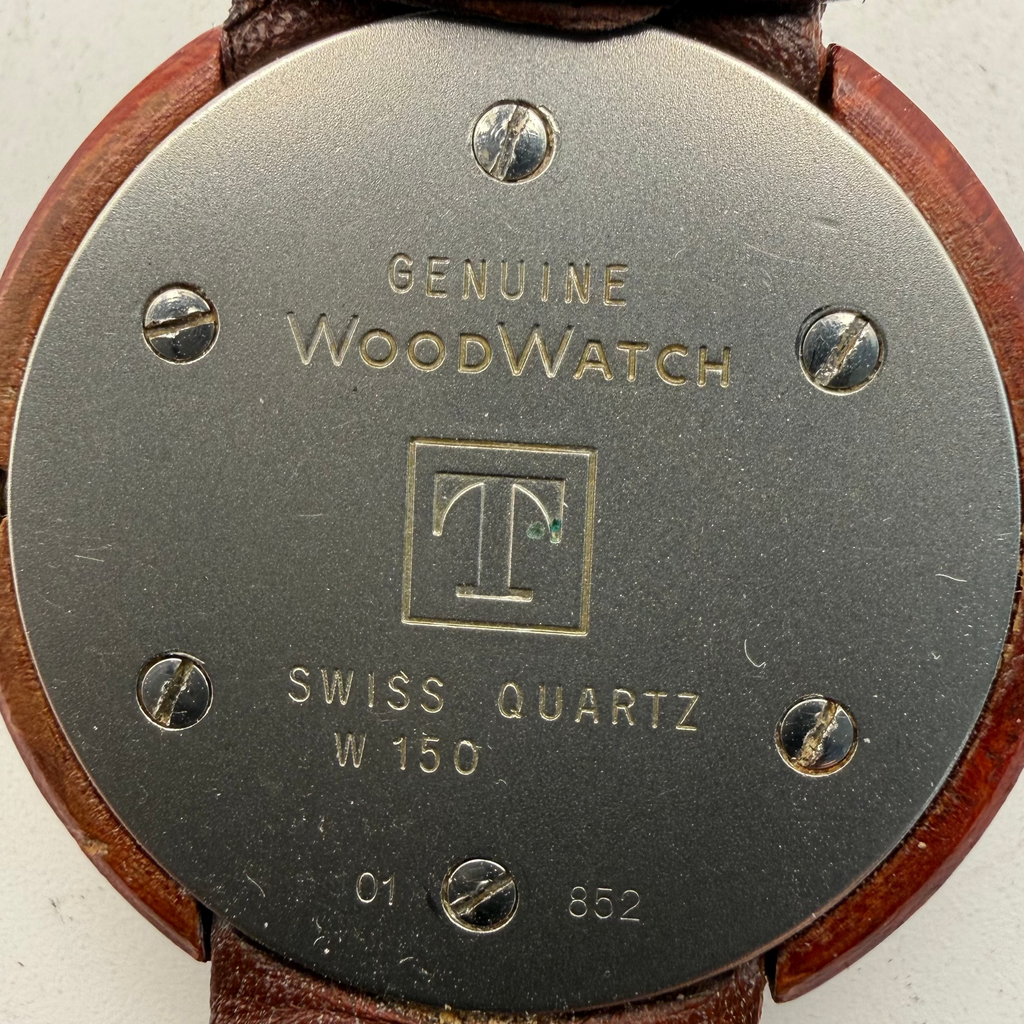 Tissot Woodwatch W150 Swiss Quartz Wooden Case Vintage 33mm Leather Strap (Fully Tested and Working)- £95.00