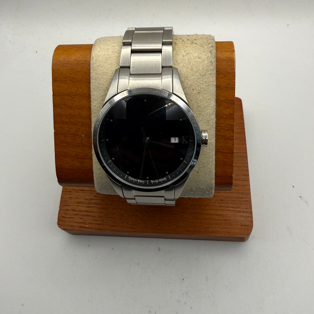 Calvin Klein K2G221 Swiss Made Men's Watch Black Dial Stainless Steel Boxed- £45.00