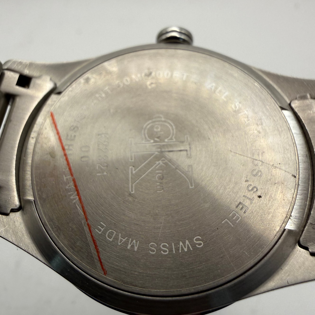 Calvin Klein K2G221 Swiss Made Men's Watch Black Dial Stainless Steel Boxed- £45.00