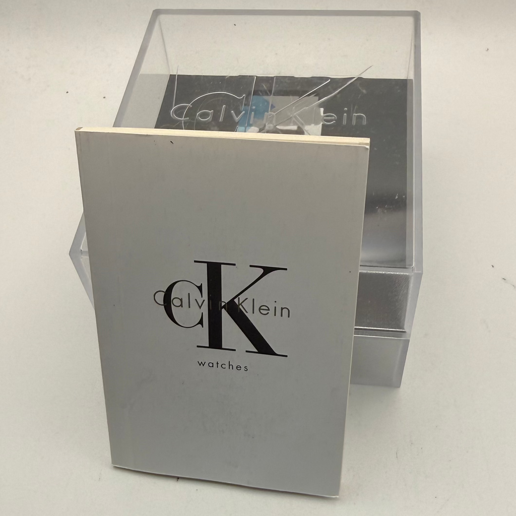 Calvin Klein K2G221 Swiss Made Men's Watch Black Dial Stainless Steel Boxed- £45.00