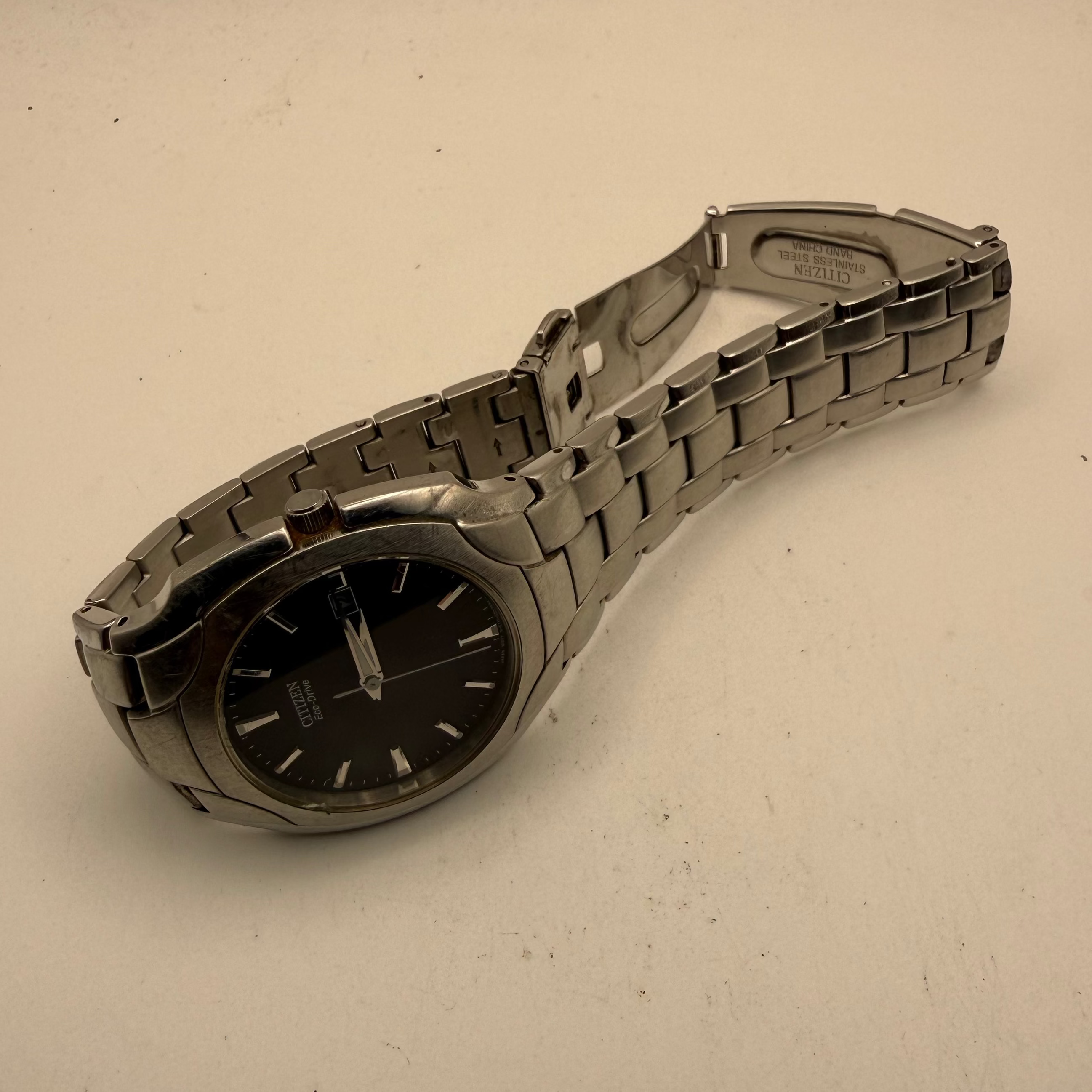 Citizen Eco-Drive Black Dial Stainless Steel Watch- £79.95
