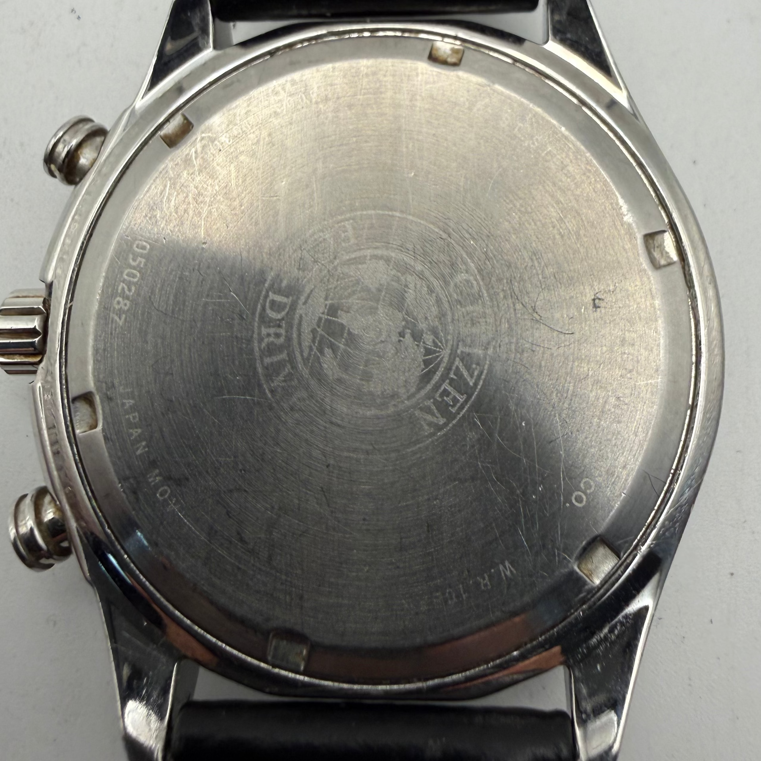 Citizen Eco-Drive Chronograph Black Dial Tachymeter Men's Watch 48mm (Fully Tested and Working)- £100.00