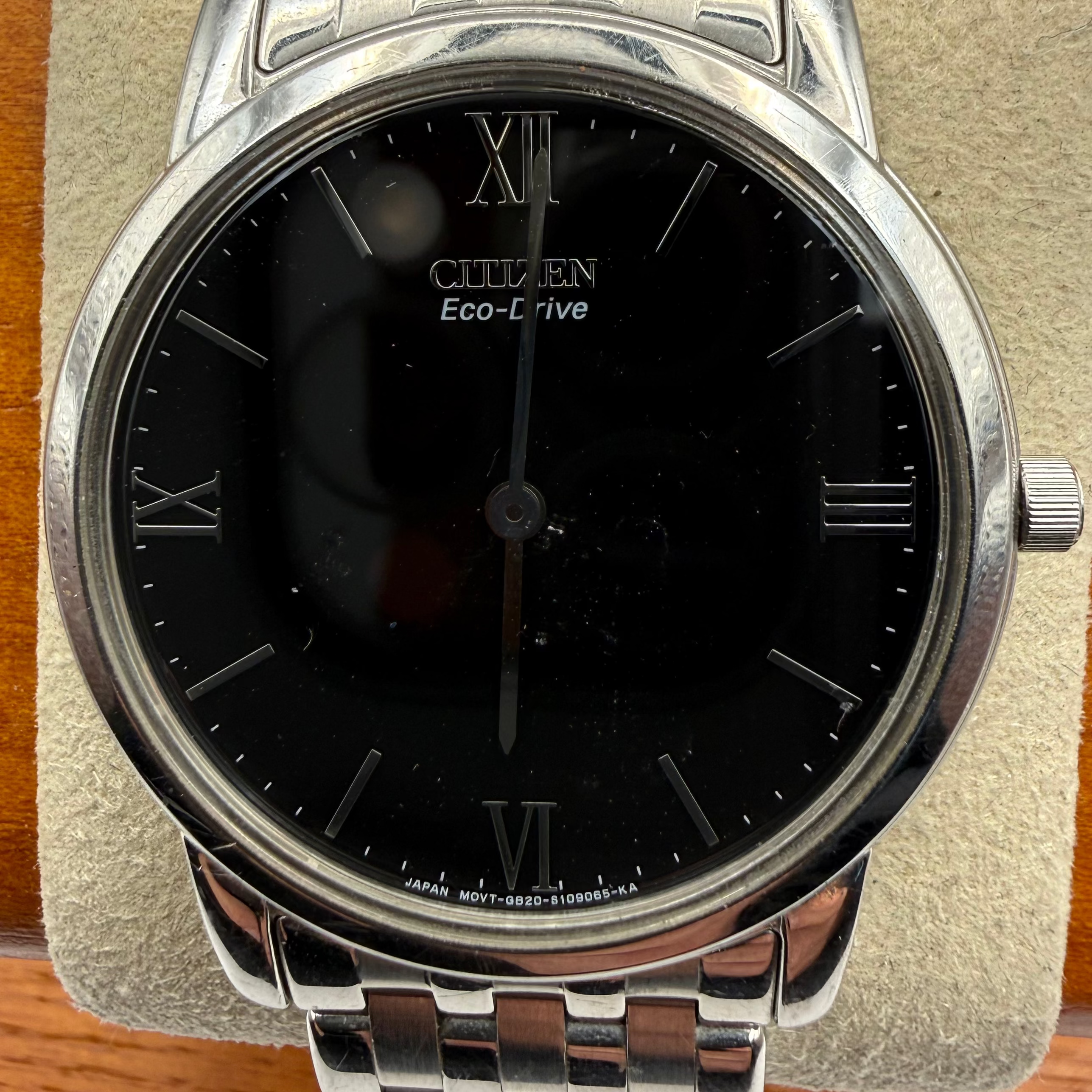 Citizen Eco-Drive G820 Slim Dress Watch – Black Dial – Sapphire Crystal- £89.99