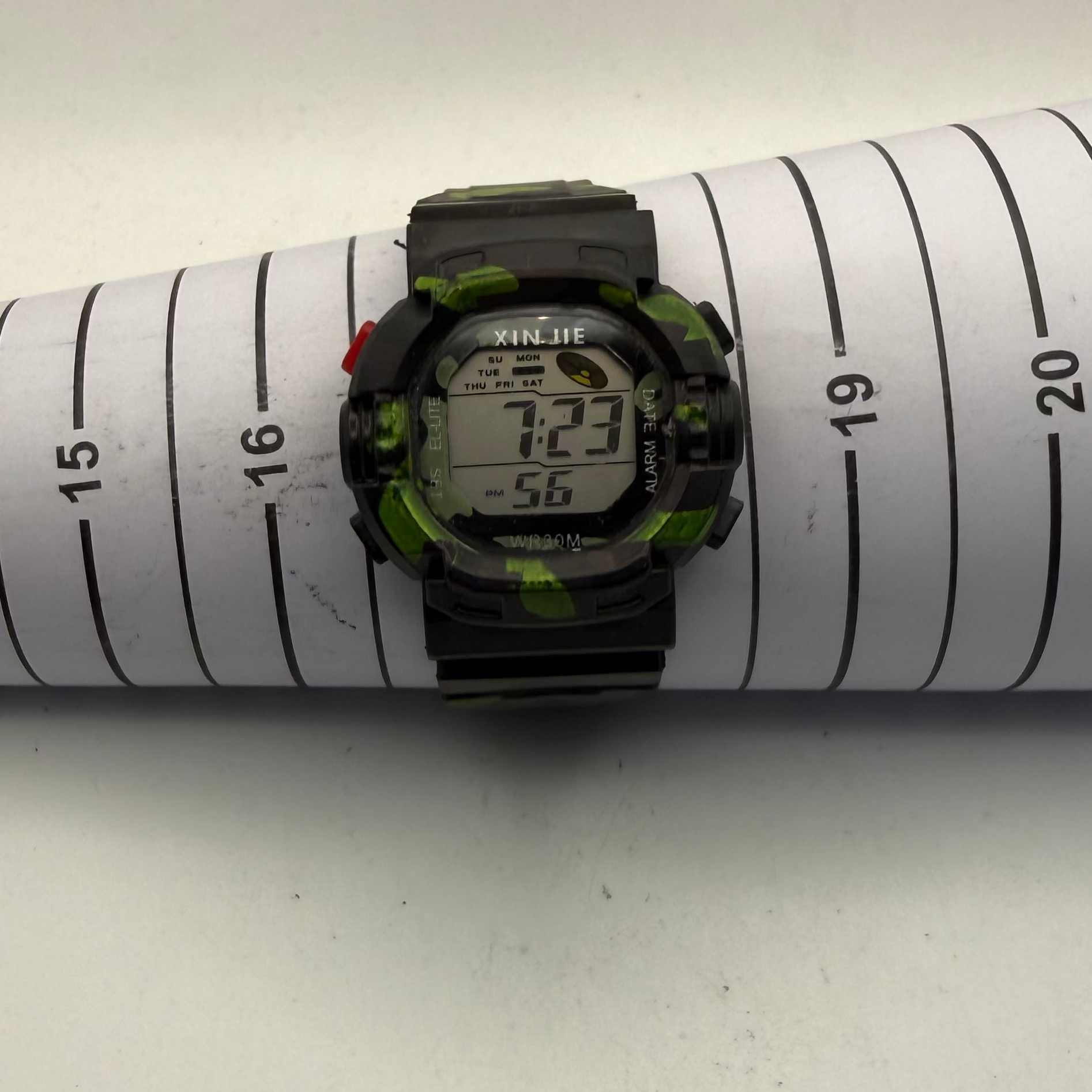 XINJIE Digital Camouflage Children's Youth Watch 39.5mm Black Green- £5.00