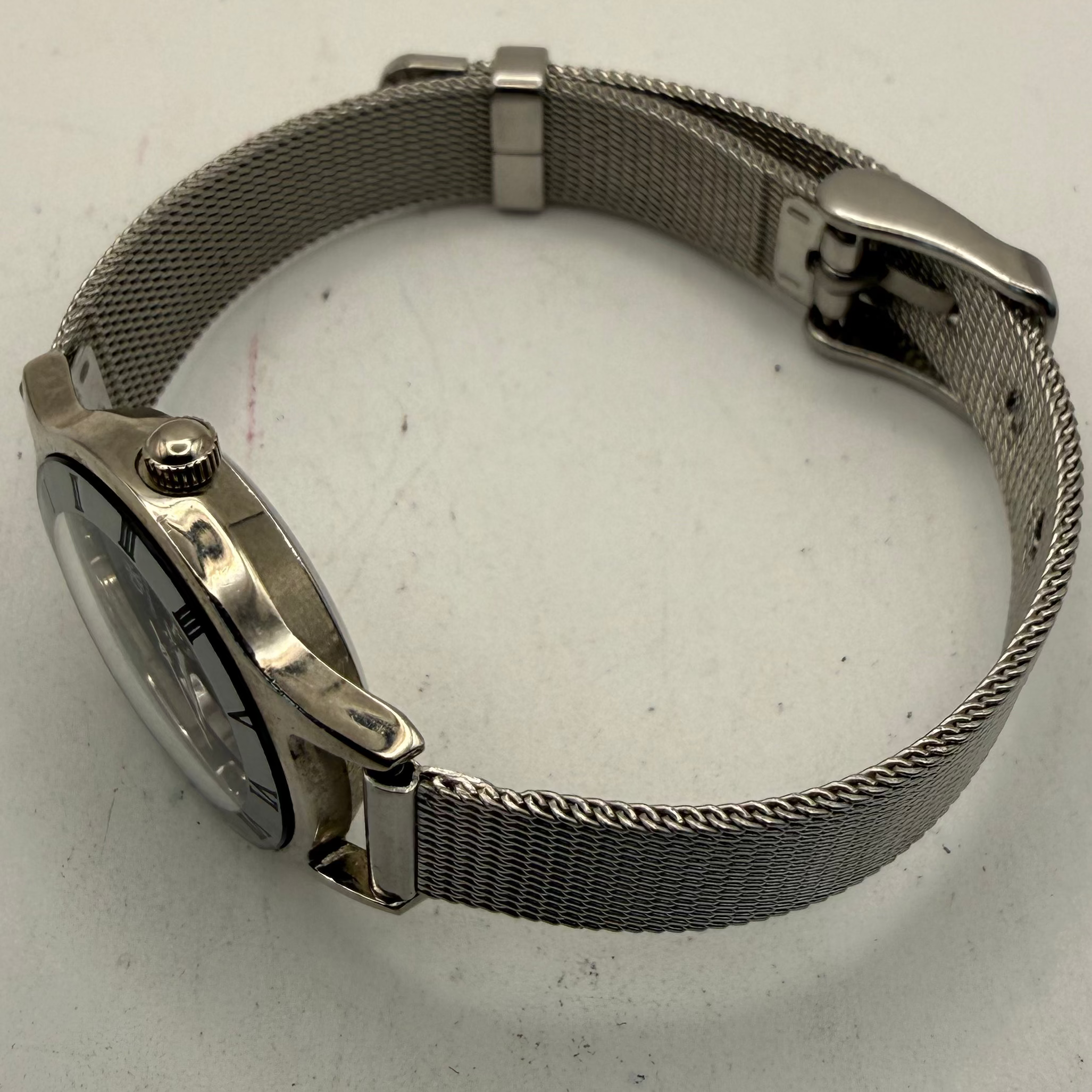 Calvin Klein CK Ladies Black Dial Mesh Bracelet Watch 27mm Quartz (- £25.00