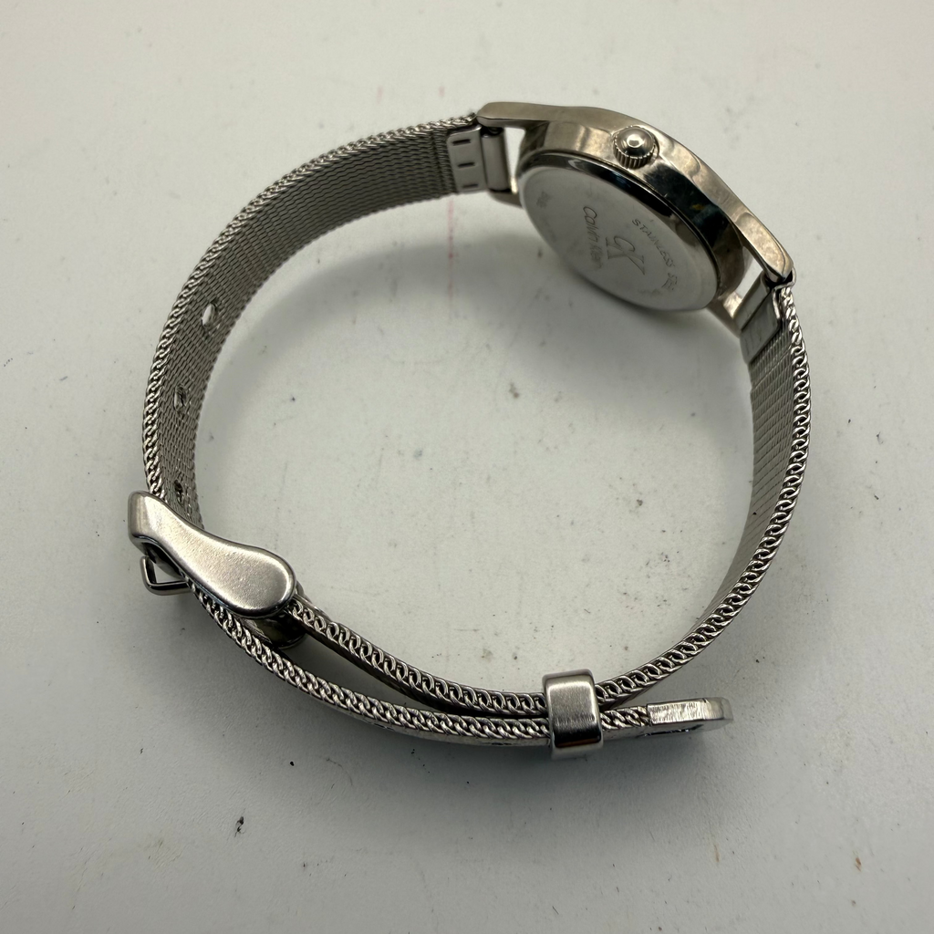 Calvin Klein CK Ladies Black Dial Mesh Bracelet Watch 27mm Quartz (- £25.00