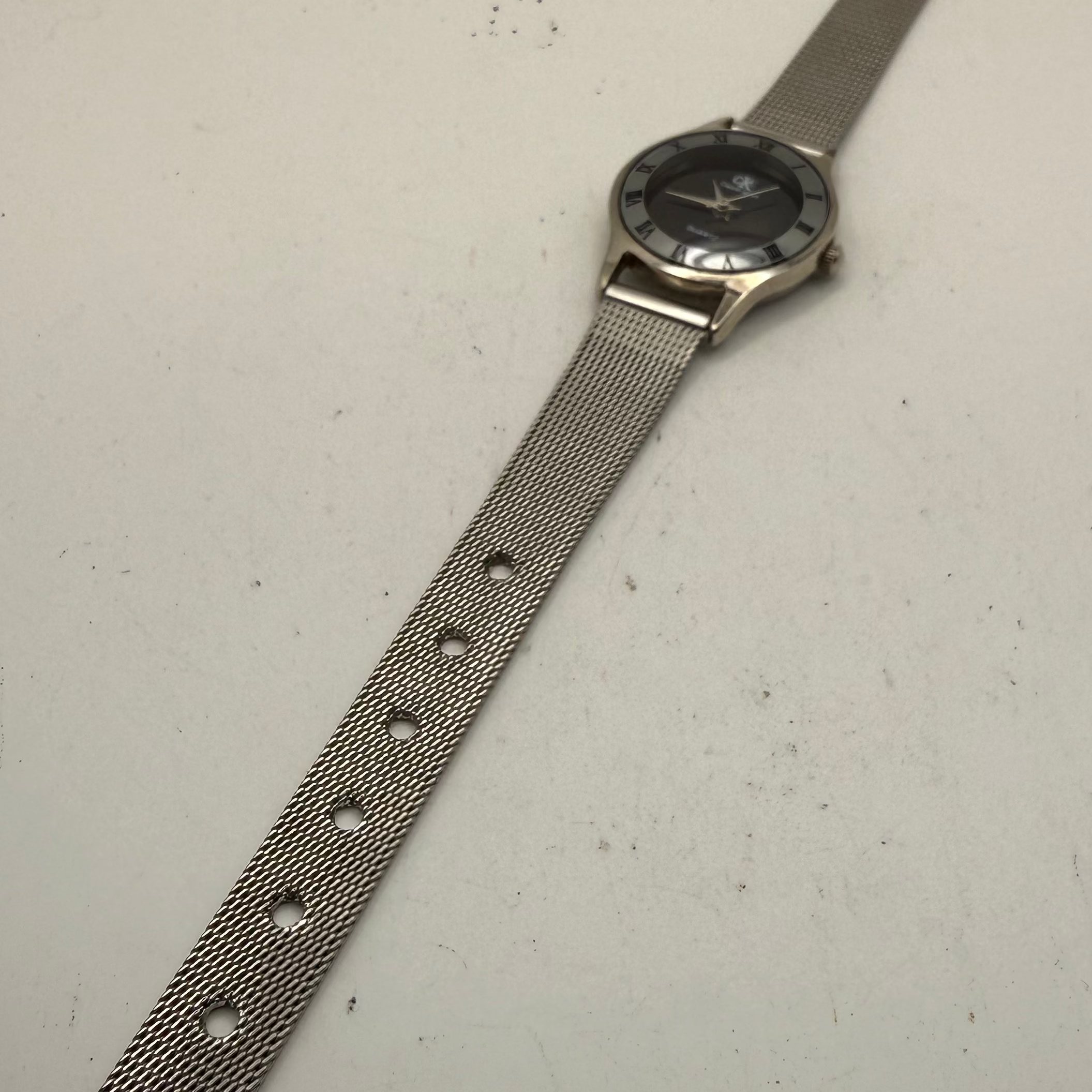 Calvin Klein CK Ladies Black Dial Mesh Bracelet Watch 27mm Quartz (- £25.00