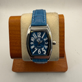 King Quartz Blue Dial Tonneau Ladies Watch 31mm Quartz New Old Stock (Fully Tested and Working)- £25.00