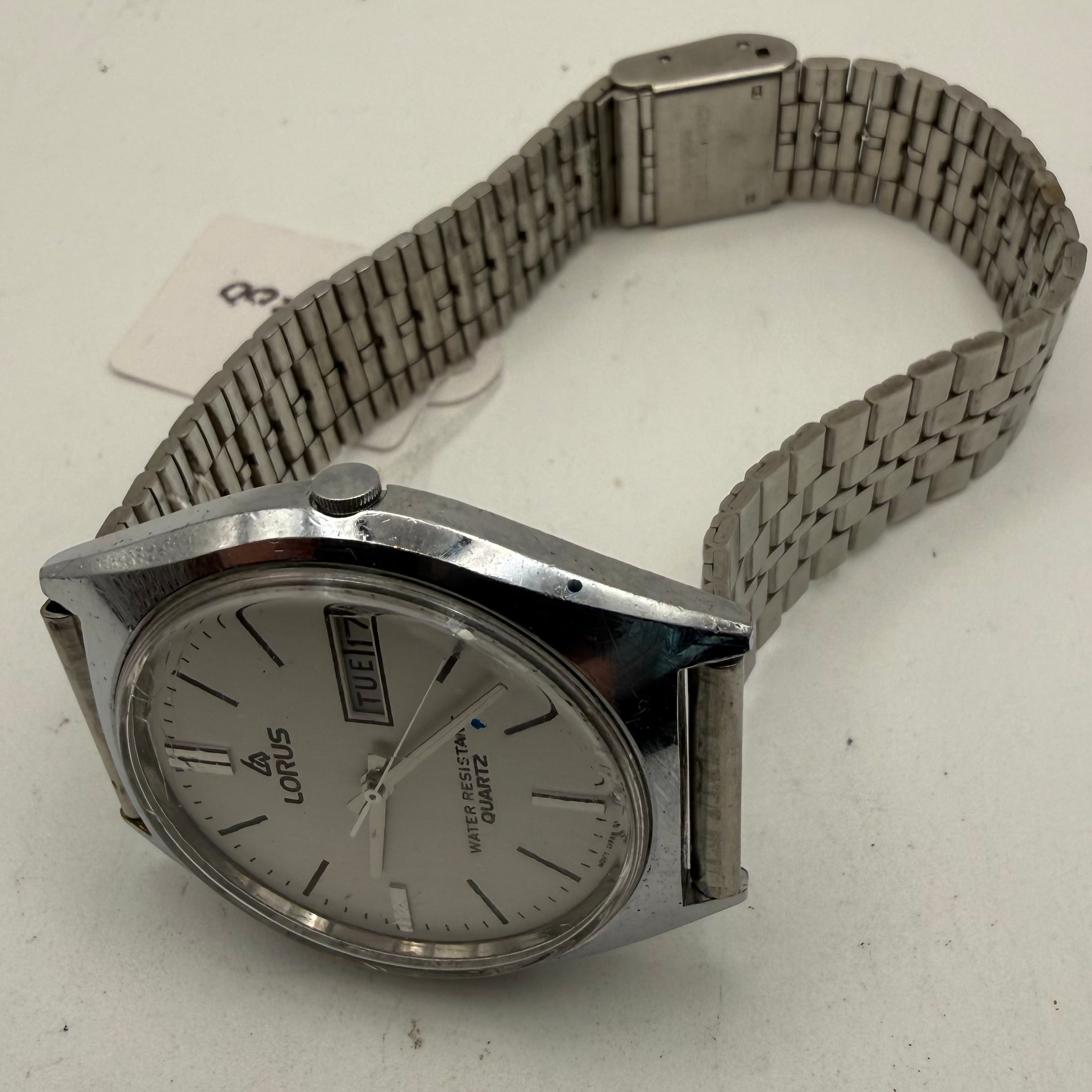 Lorus Day Date Silver- £29.99