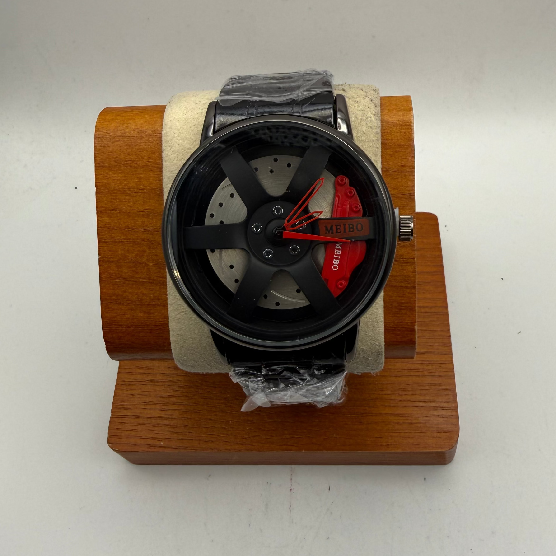 MEIBO Alloy Wheel Design Black Men's Watch 46.5mm (Fully Tested and Working)- £20.00