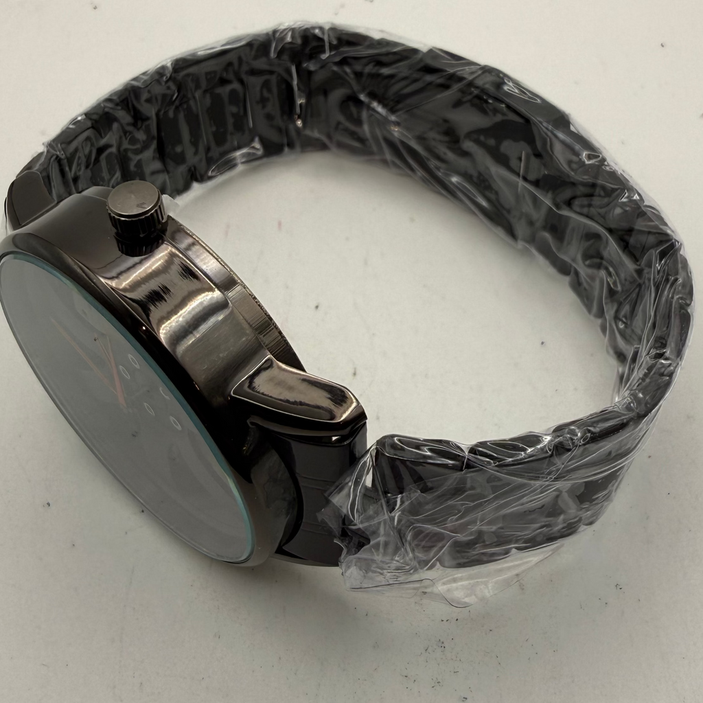 MEIBO Alloy Wheel Design Black Men's Watch 46.5mm (Fully Tested and Working)- £20.00
