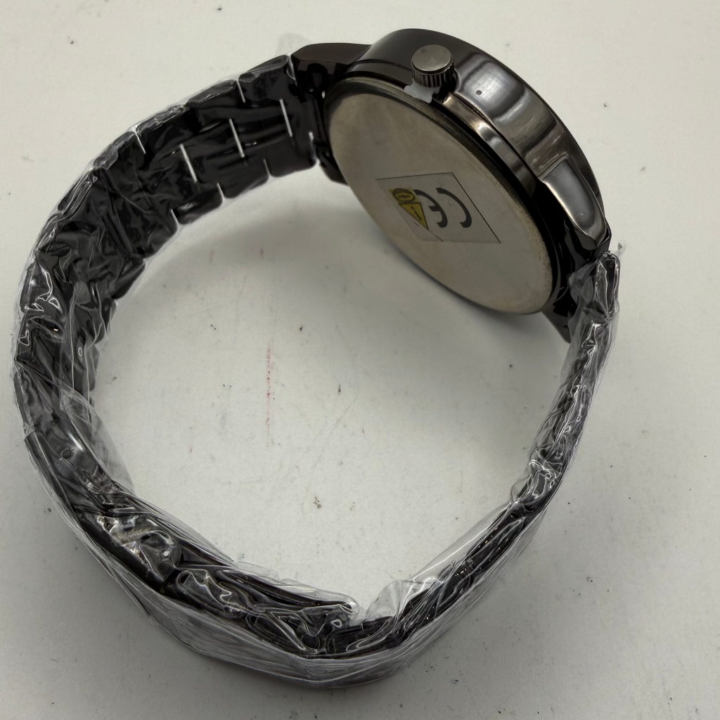 MEIBO Alloy Wheel Design Black Men's Watch 46.5mm (Fully Tested and Working)- £20.00