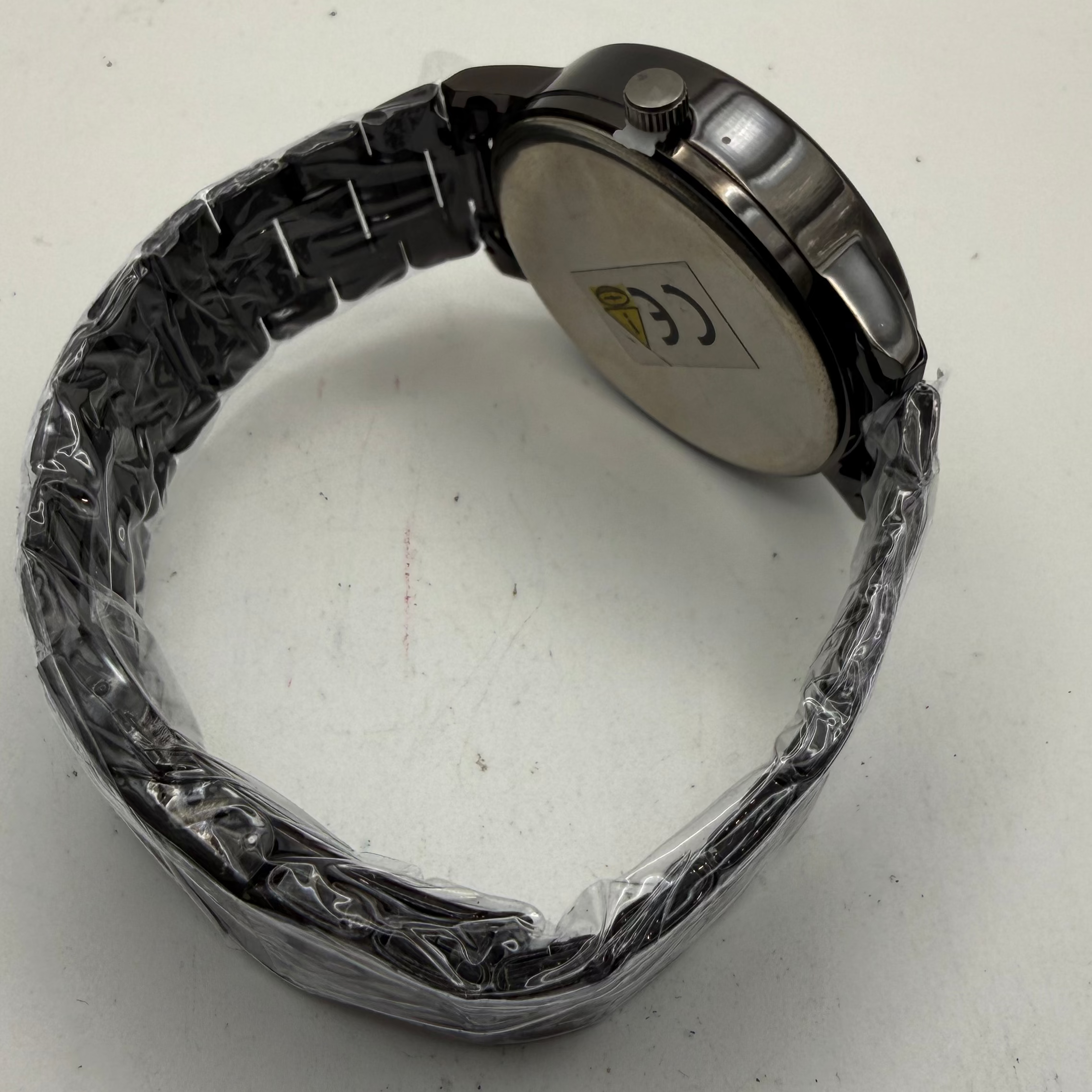 MEIBO Alloy Wheel Design Black Men's Watch 46.5mm (Fully Tested and Working)- £20.00