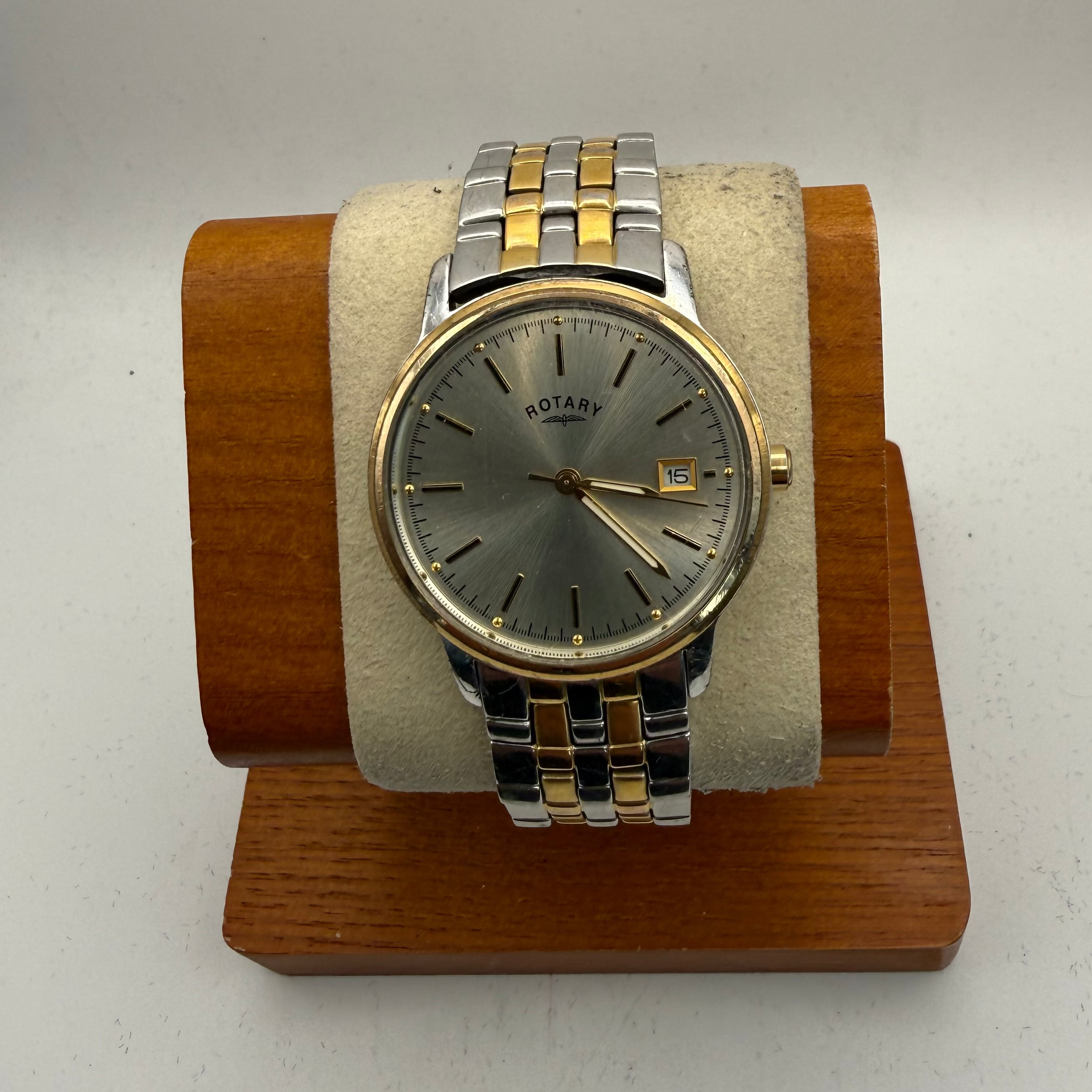 Rotary Two Tone Date Dial Men's Watch 36mm Bracelet Watch (Fully Tested and Working)- £45.00