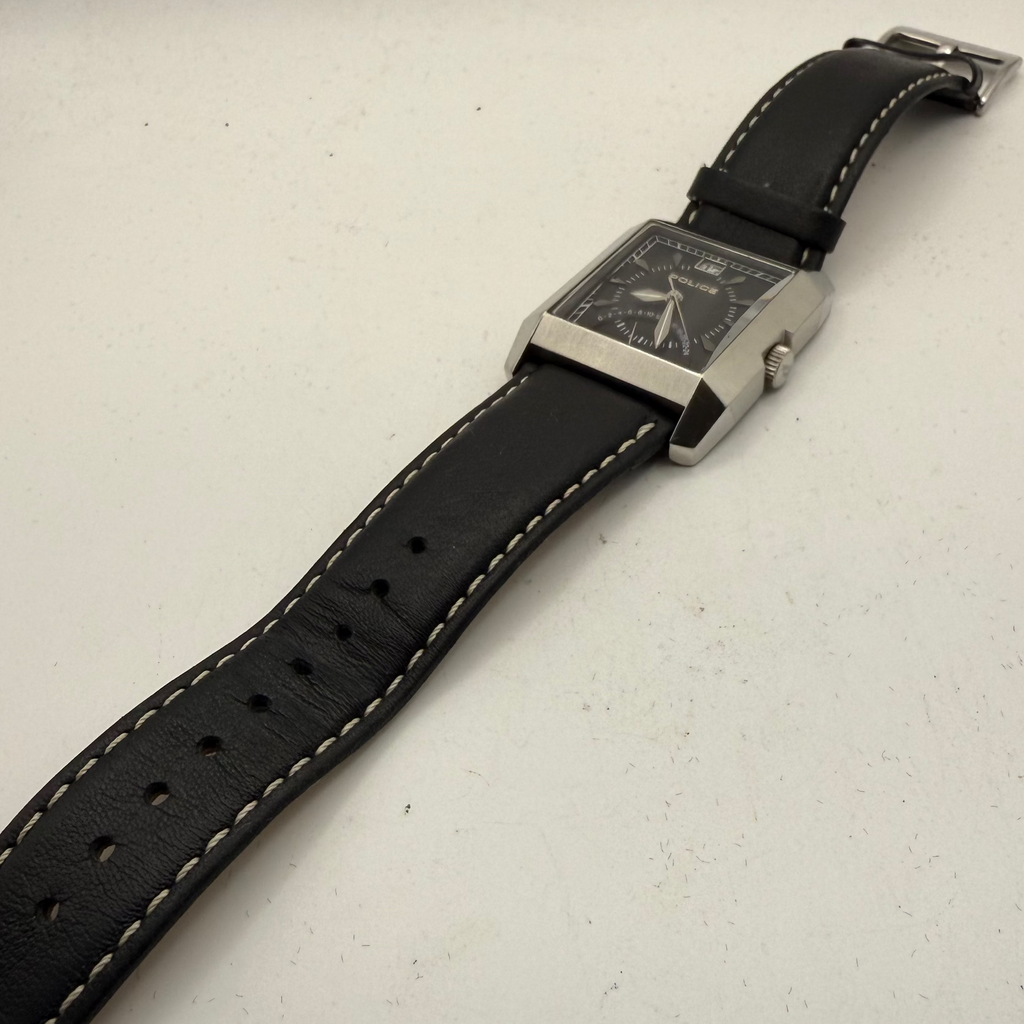 Police 11297M Black Dial Rectangular Men's Watch 36.5mm (Fully Tested and Working)- £30.00