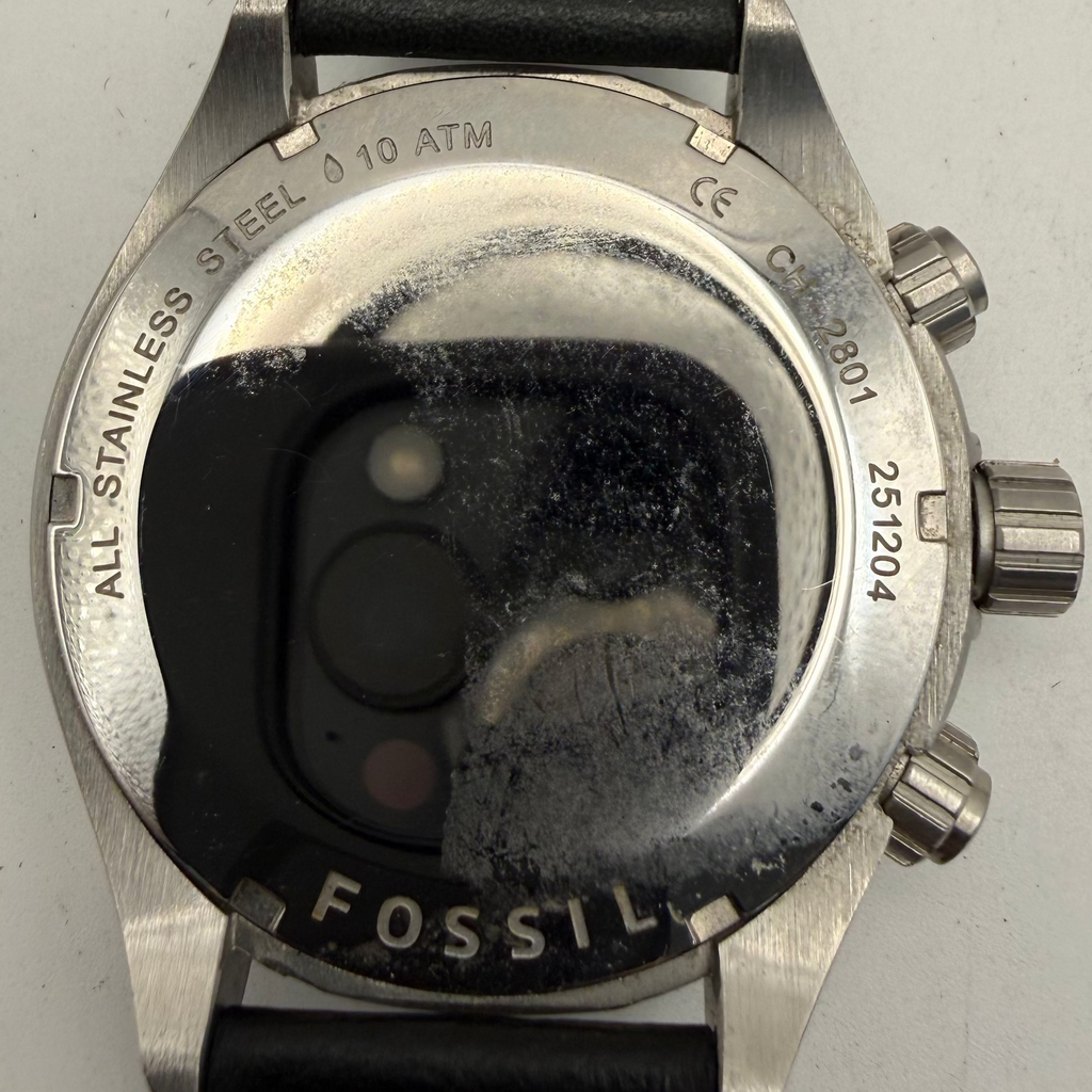 Fossil Chronograph Black Dial Leather Strap Watch CH2801 51mm (Fully Tested and Working)- £45.00