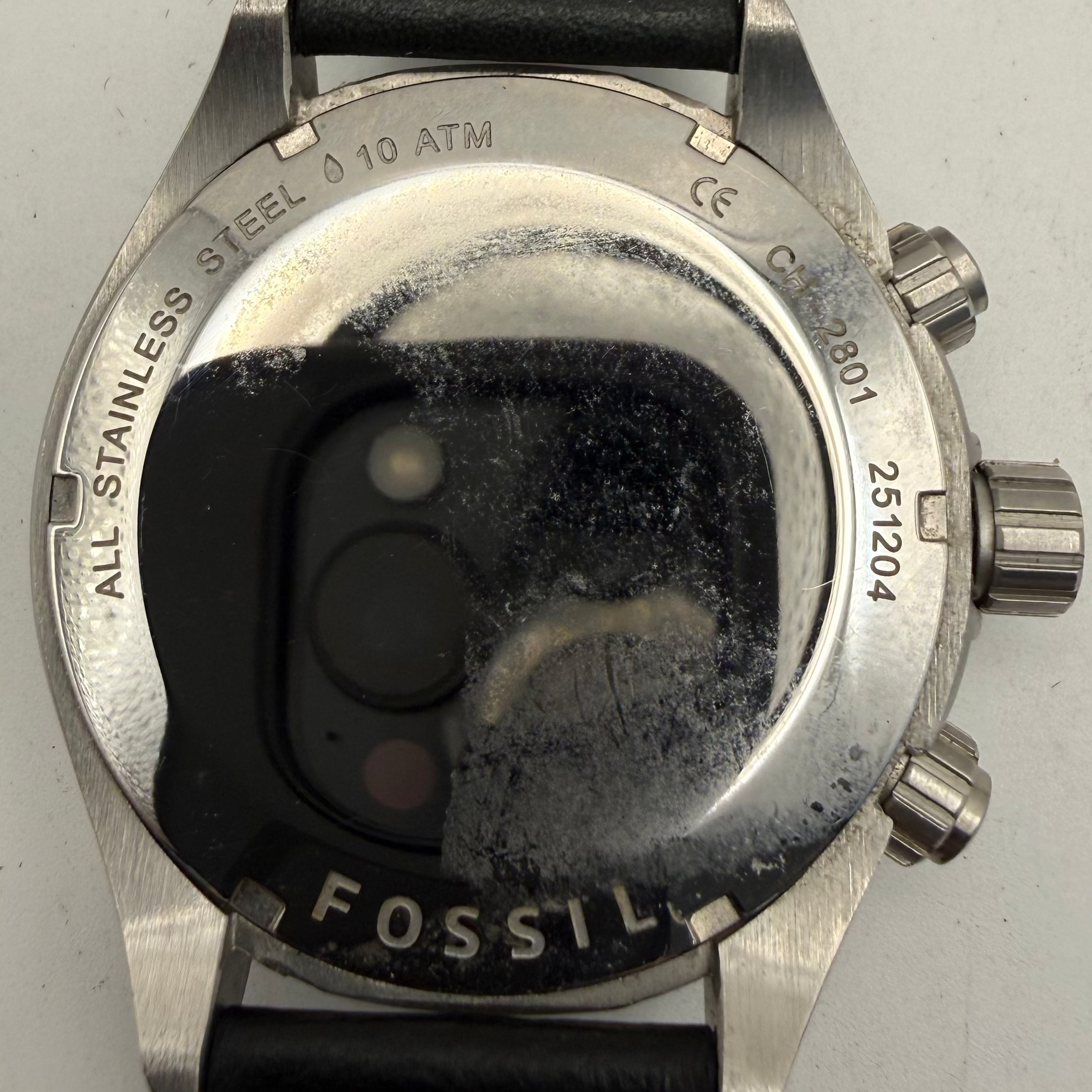 Fossil Chronograph Black Dial Leather Strap Watch CH2801 51mm (Fully Tested and Working)- £45.00