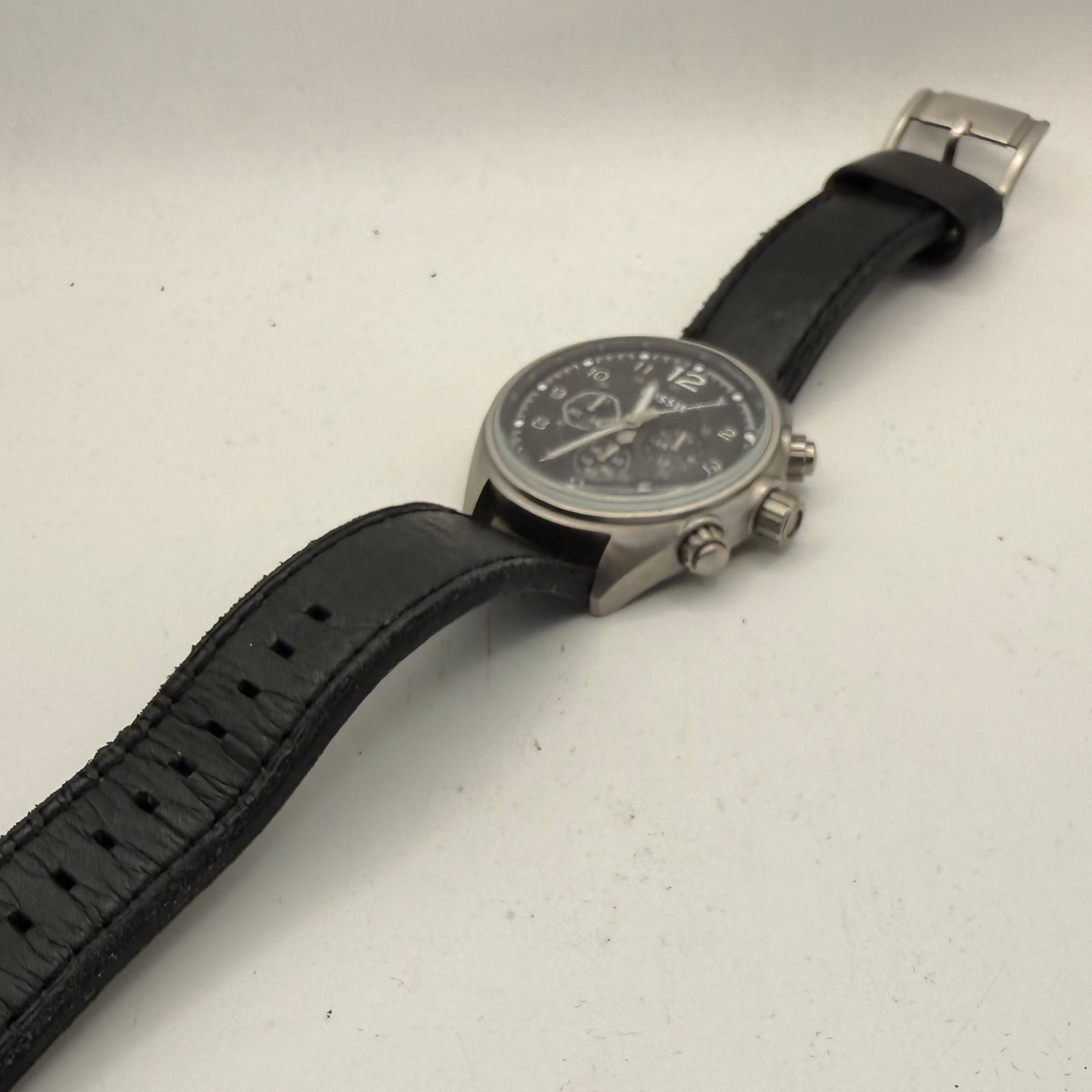 Fossil Chronograph Black Dial Leather Strap Watch CH2801 51mm (Fully Tested and Working)- £45.00