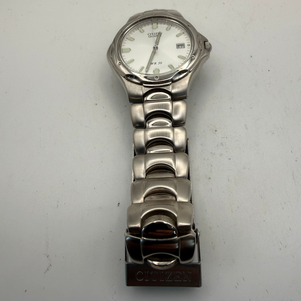 Citizen Quartz WR50 Silver Dial Stainless Steel Bracelet Watch 40mm (Fully Tested and Working)- £60.00