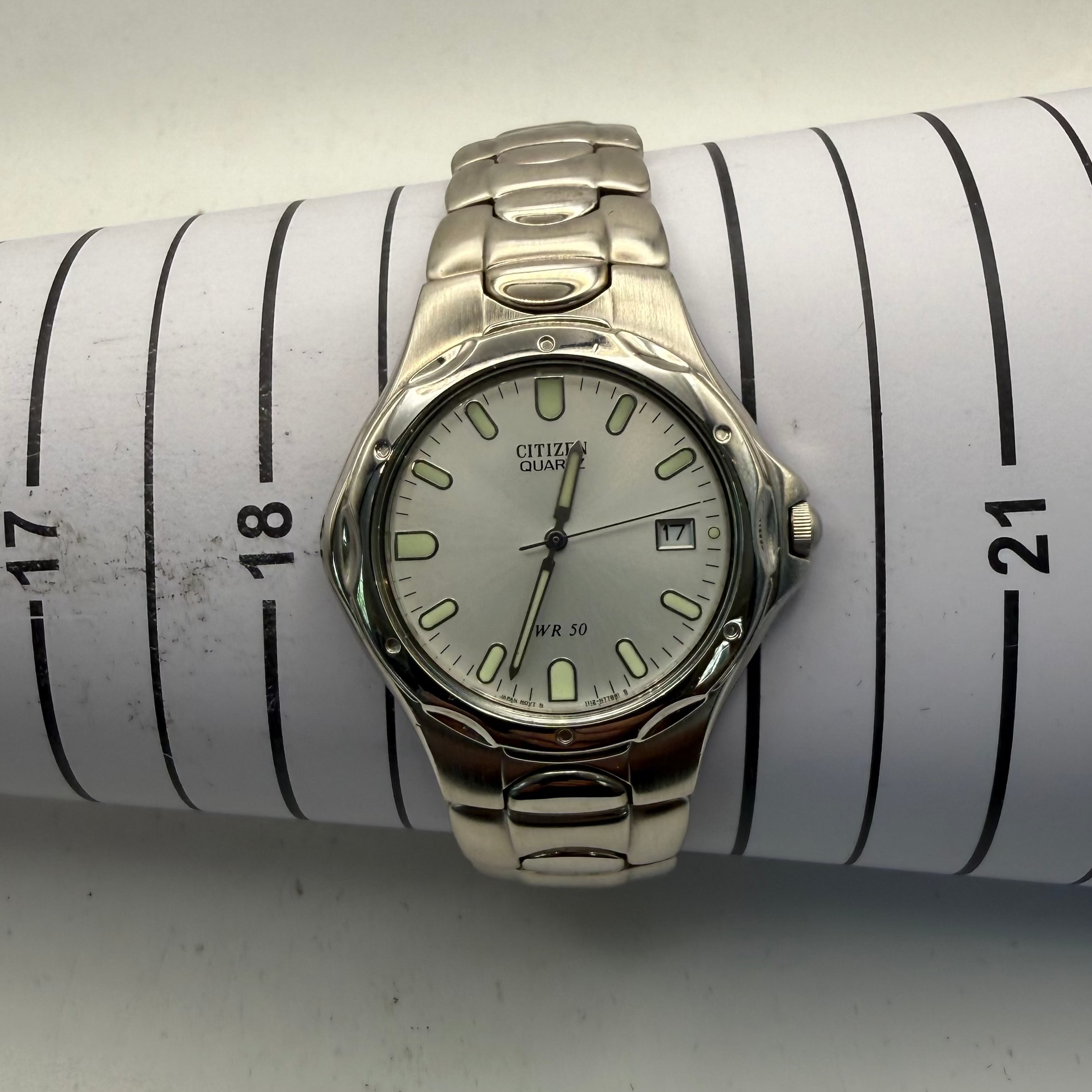Citizen Quartz WR50 Silver Dial Stainless Steel Bracelet Watch 40mm (Fully Tested and Working)- £60.00