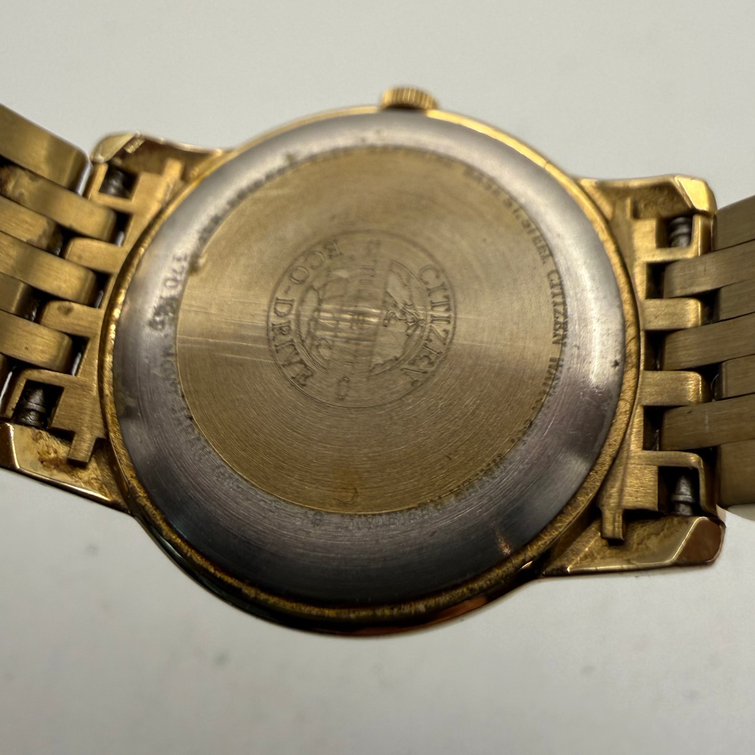 Citizen Eco-Drive Ladies Gold Tone Mother of Pearl Crystal Bezel Watch 24mm (Fully Tested and Working)- £30.00