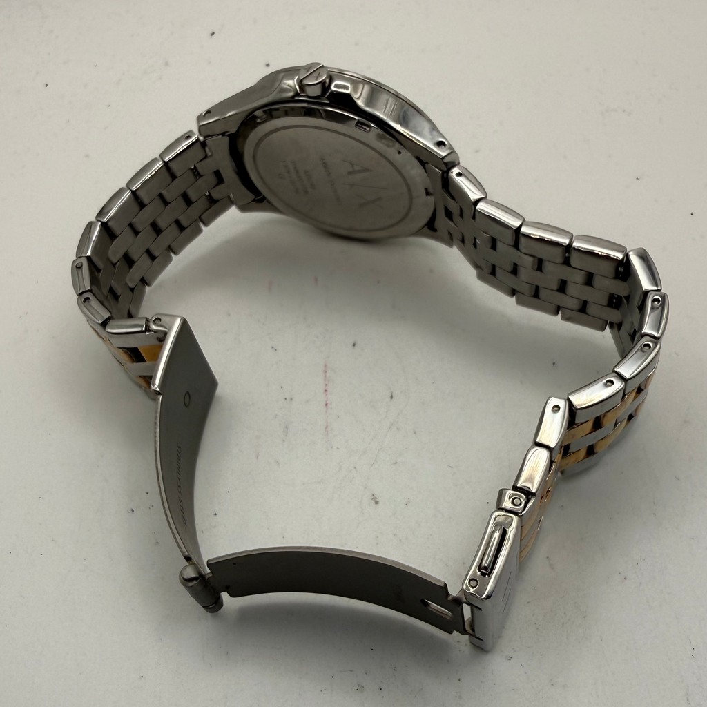 Armani Exchange AX Ladies Crystal Bezel Two Tone Watch 39mm (Fully Tested and Working)- £25.00