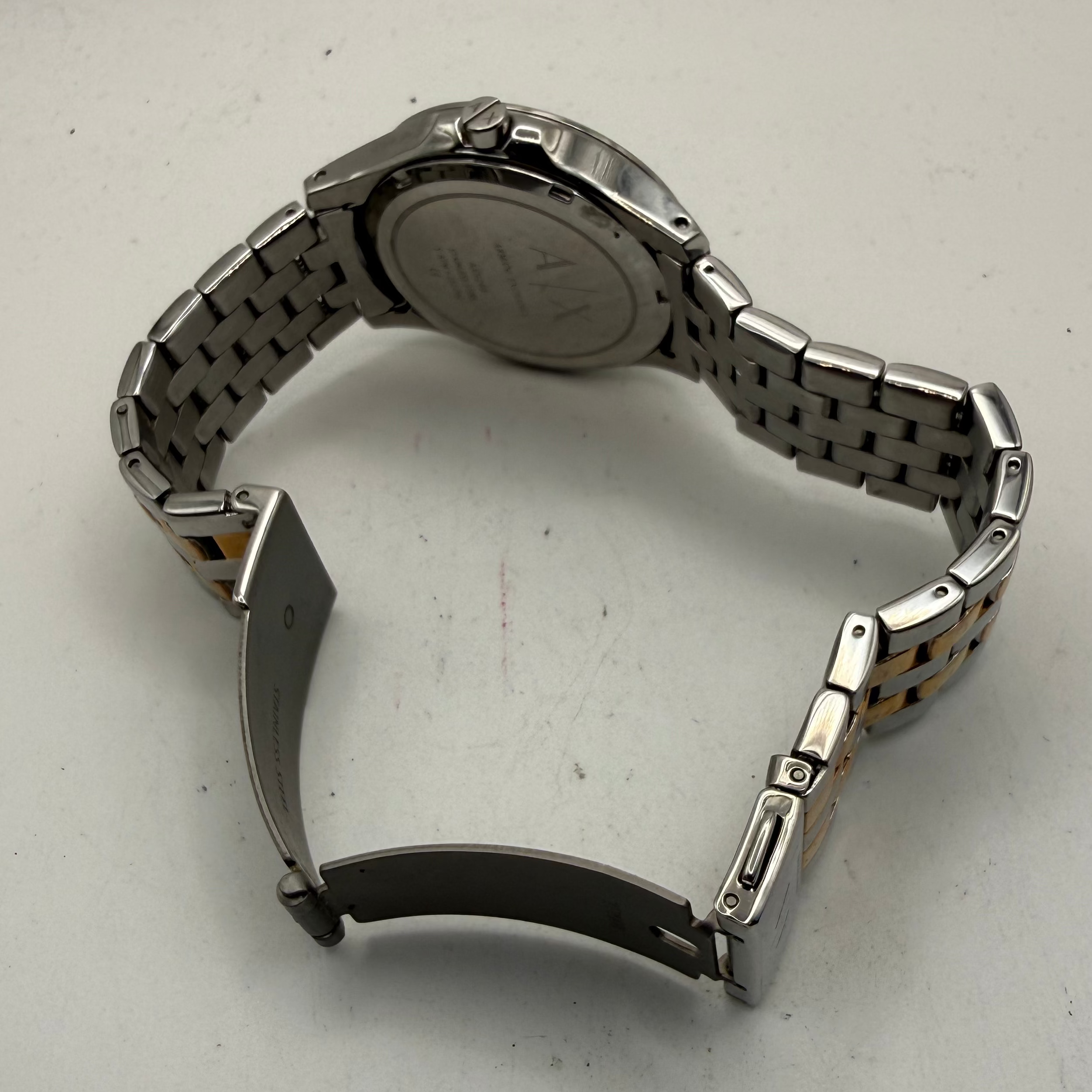 Armani Exchange AX Ladies Crystal Bezel Two Tone Watch 39mm (Fully Tested and Working)- £25.00