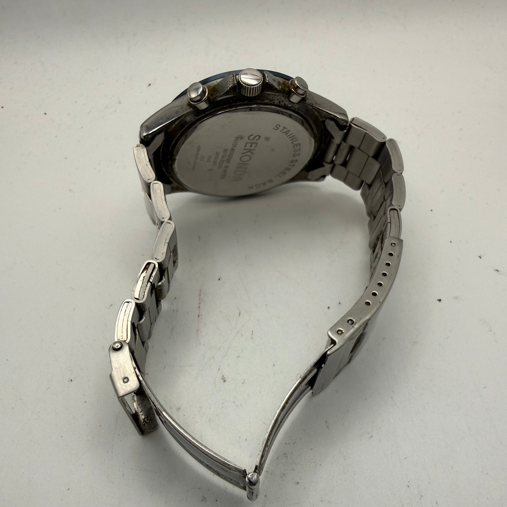Sekonda Blue Dial Chronograph Date Watch 46.5mm (Fully Tested and Working)- £35.00