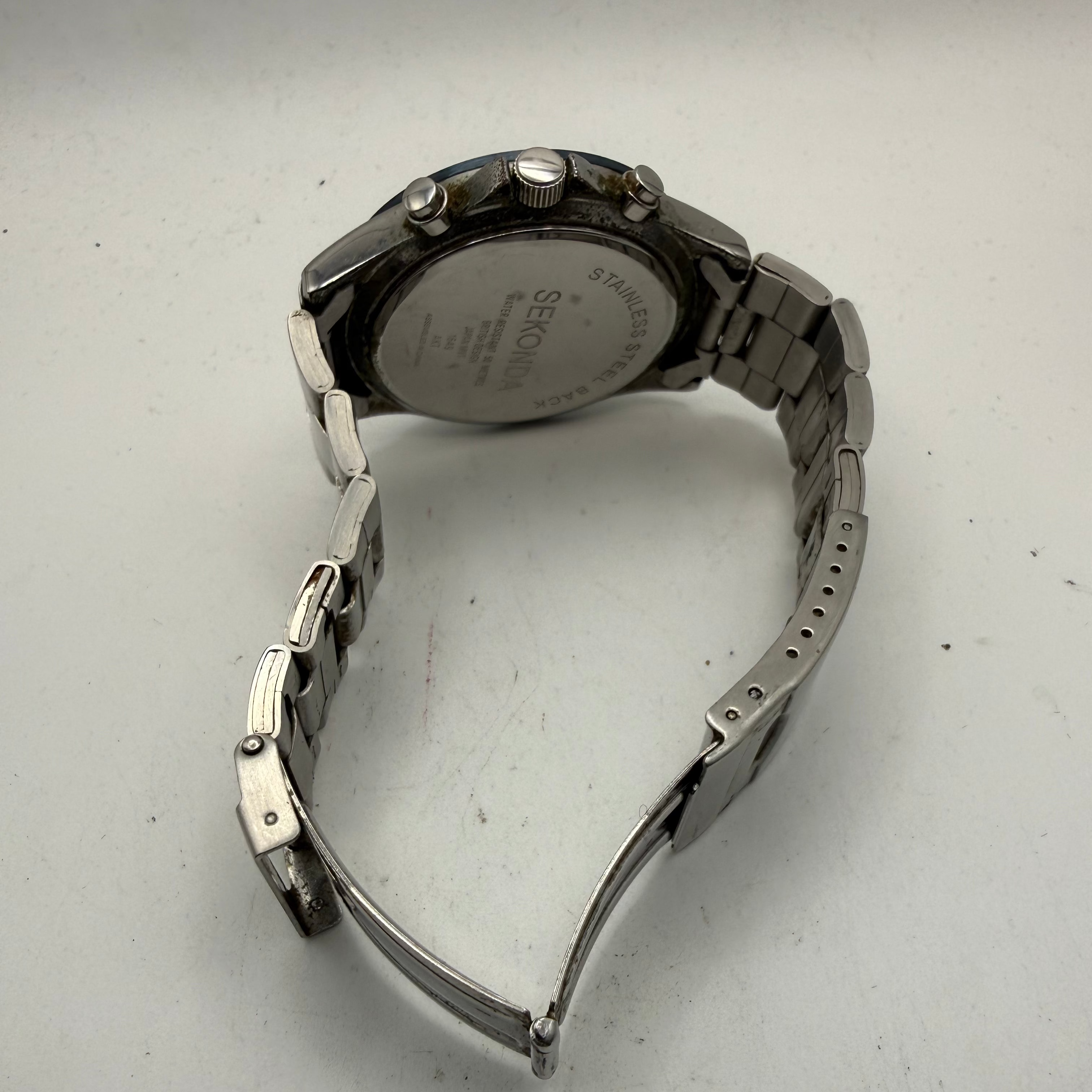 Sekonda Blue Dial Chronograph Date Watch 46.5mm (Fully Tested and Working)- £35.00