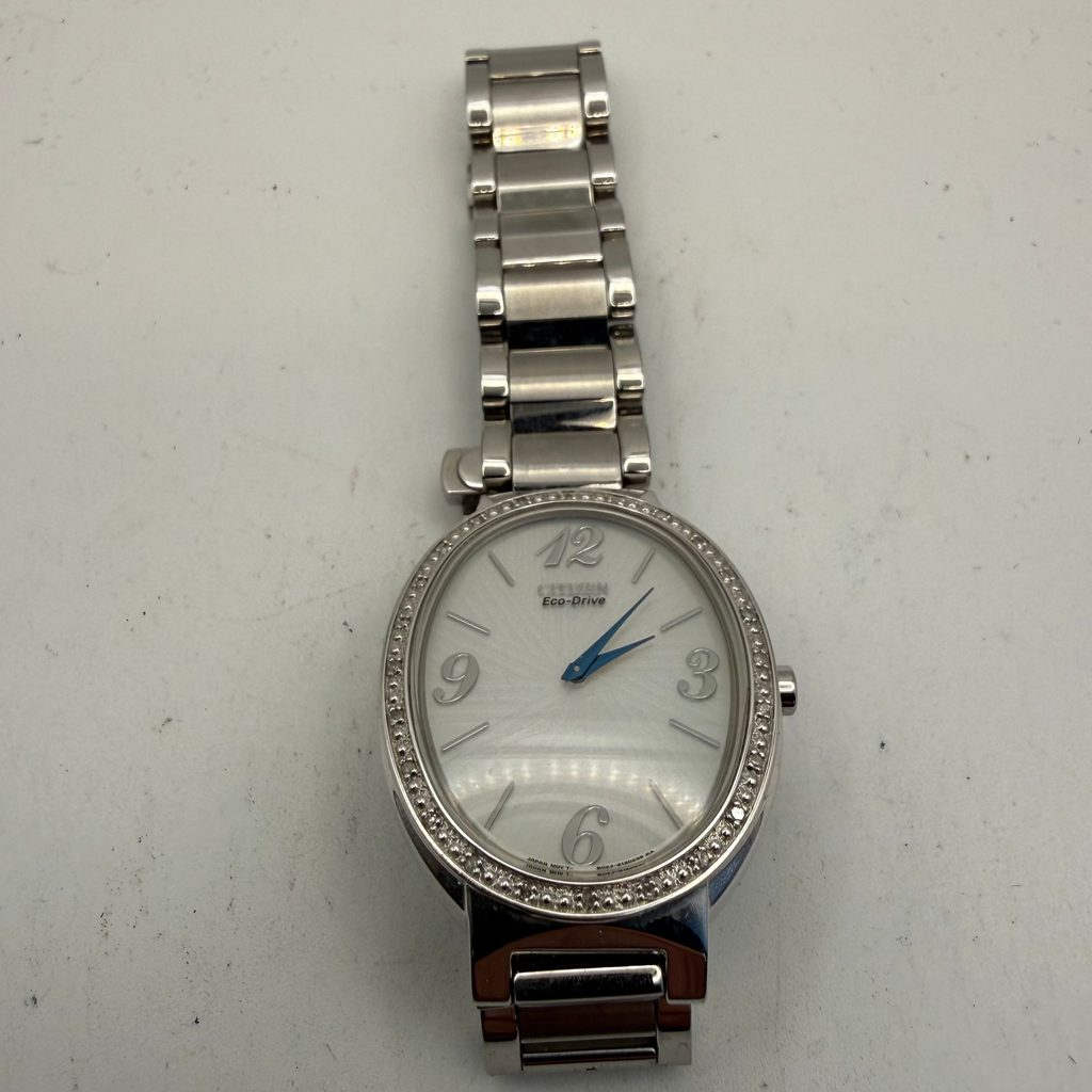 Citizen Eco-Drive Ladies Diamond Accent Oval Watch (Fully Tested and Working)- £45.00