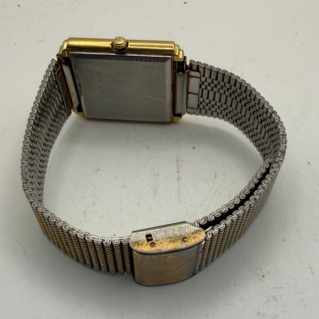 Eterna Florence Quartz Swiss Made Vintage Gold Tone Tank Watch 27mm (Fully Tested and Working)- £40.00