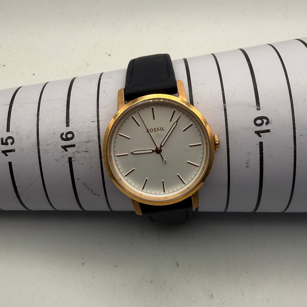 Fossil Minimalist Rose Gold Tone White Dial Ladies Watch 36mm (Fully Tested and Working)- £25.00