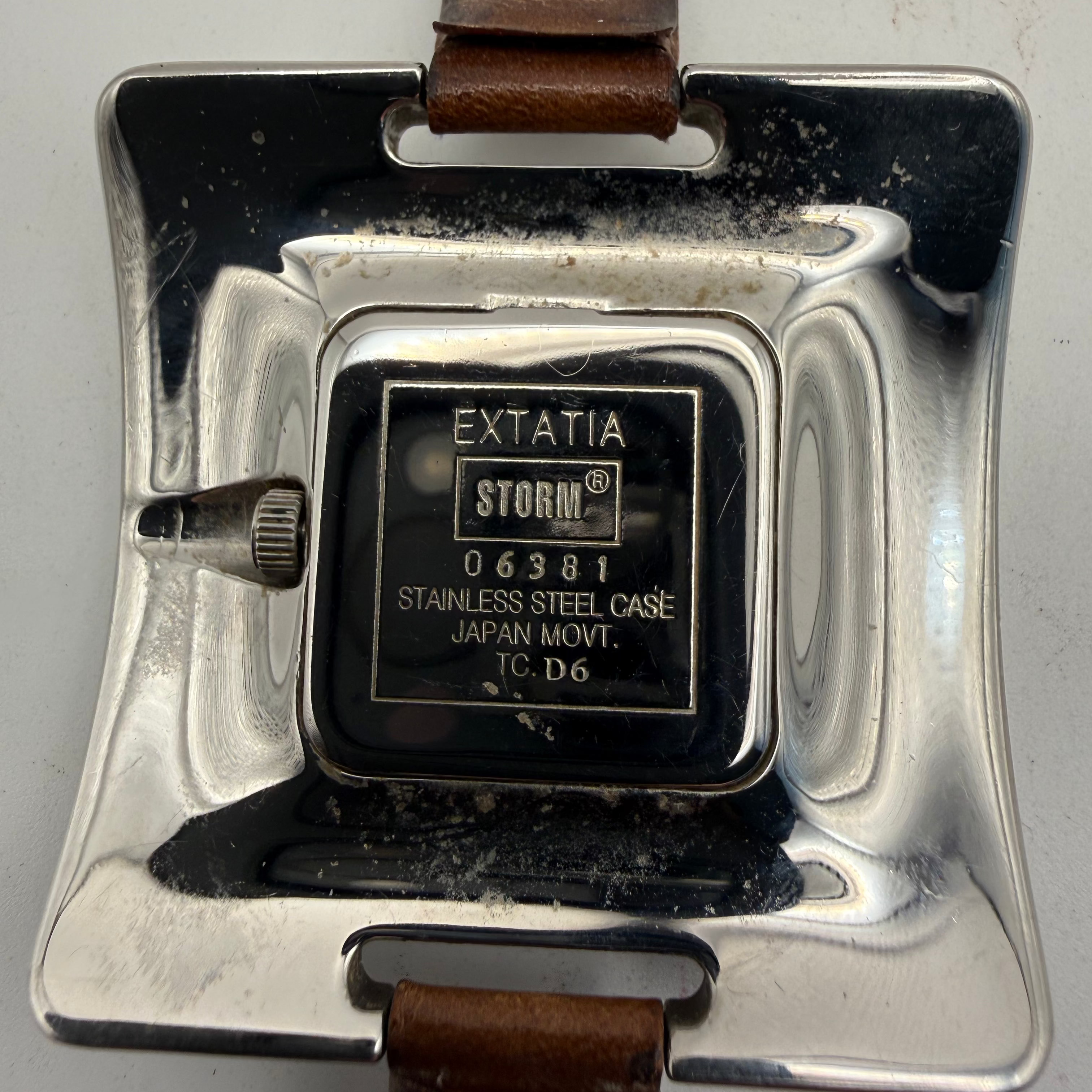 Storm Extatia Red Dial Leather Strap Watch (Fully Tested and Working)- £25.00
