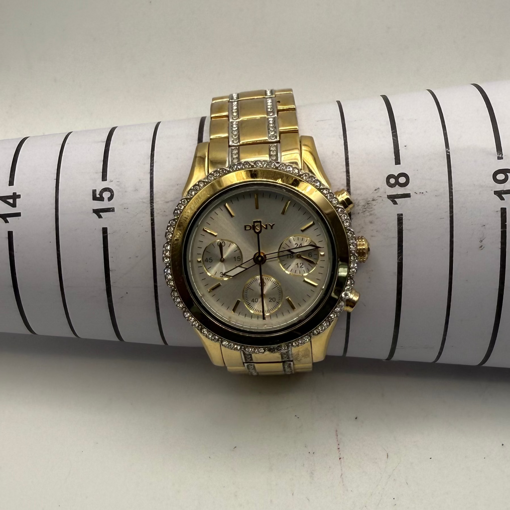 DKNY Crystal Bezel Chronograph Ladies Watch (Fully Tested and Working)- £15.00