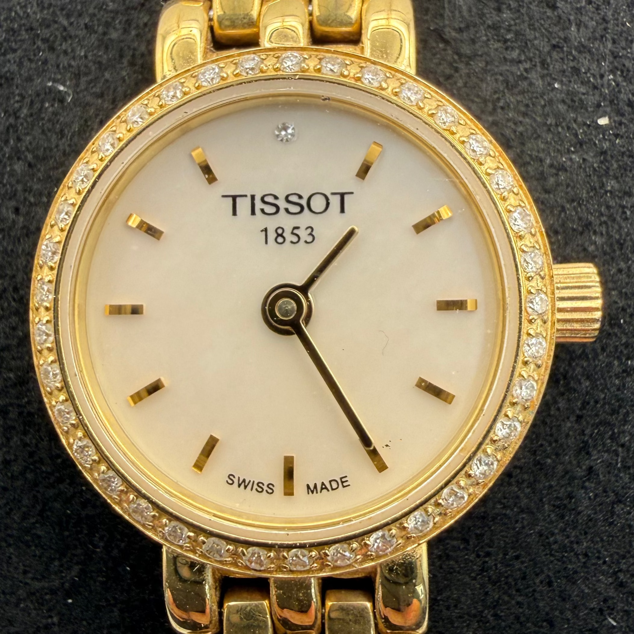 Tissot Ladies Diamond Bezel Gold Tone Watch (Fully Tested and Working)- £55.00