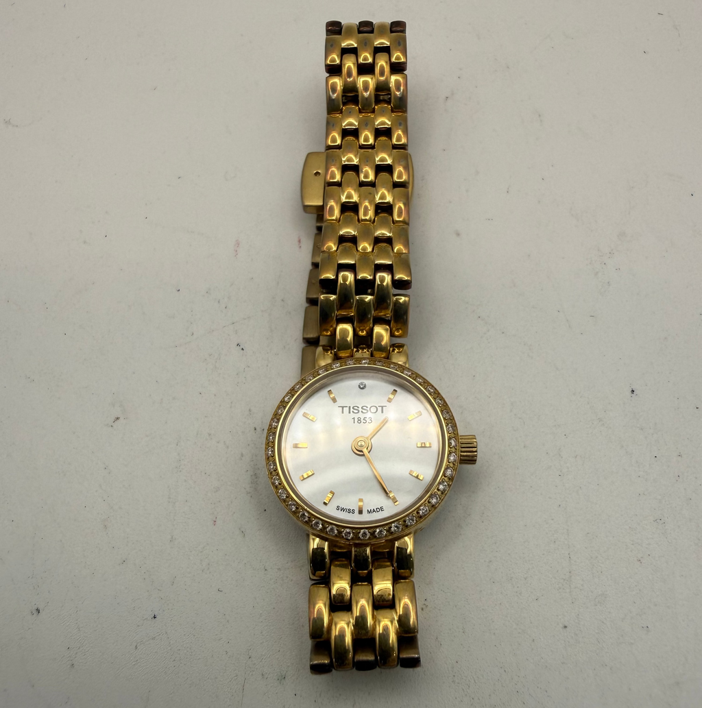 Tissot Ladies Diamond Bezel Gold Tone Watch (Fully Tested and Working)- £55.00