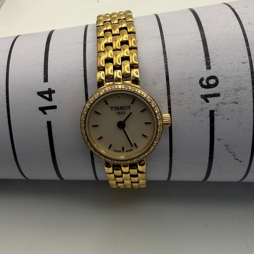 Tissot Ladies Diamond Bezel Gold Tone Watch (Fully Tested and Working)- £55.00