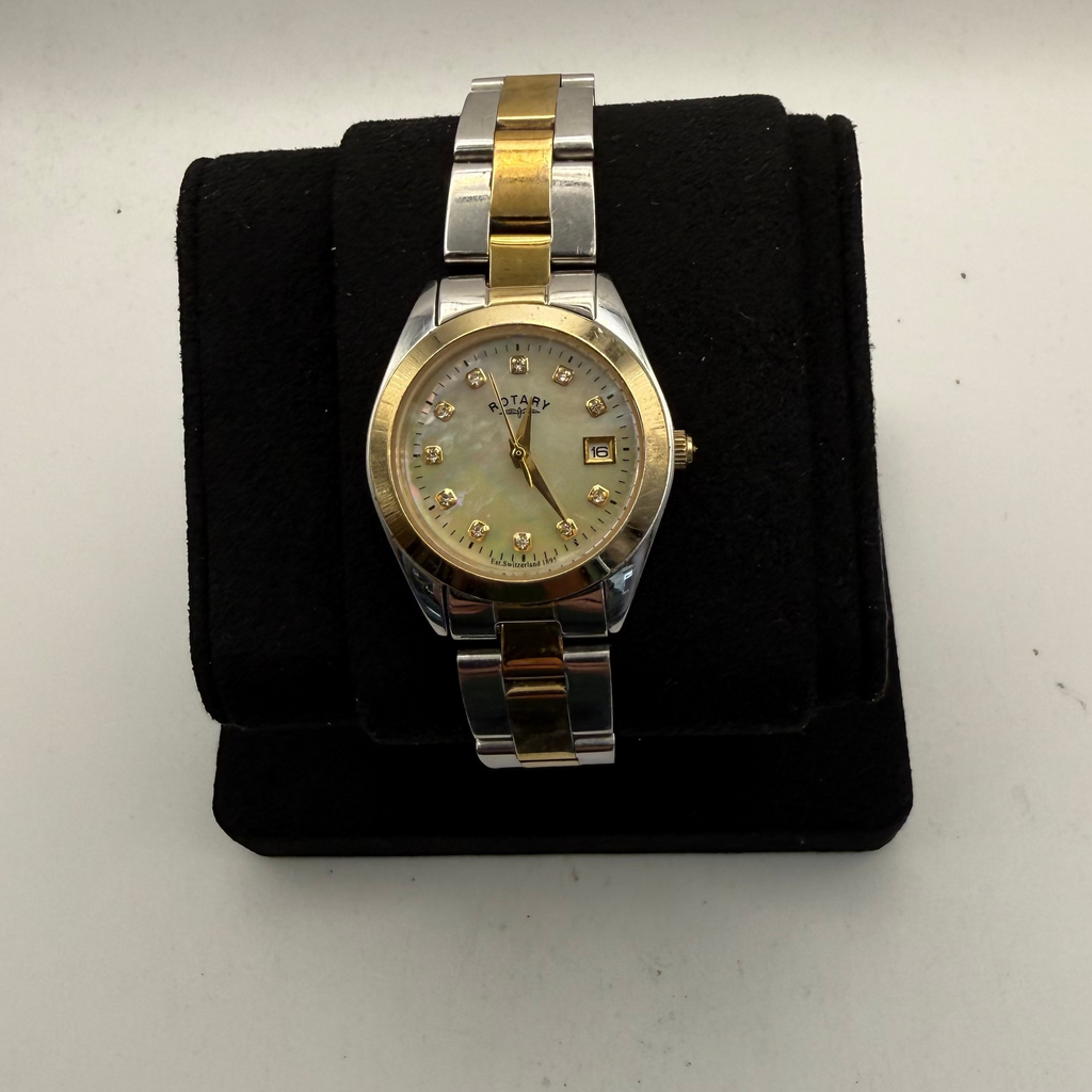 Rotary Ladies Mother of Pearl Date Watch (Fully Tested and Working)- £20.00
