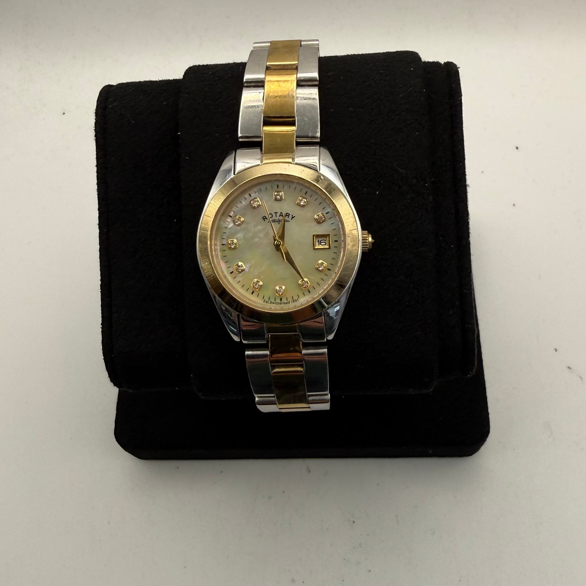 Rotary Ladies Mother of Pearl Date Watch (Fully Tested and Working)- £20.00