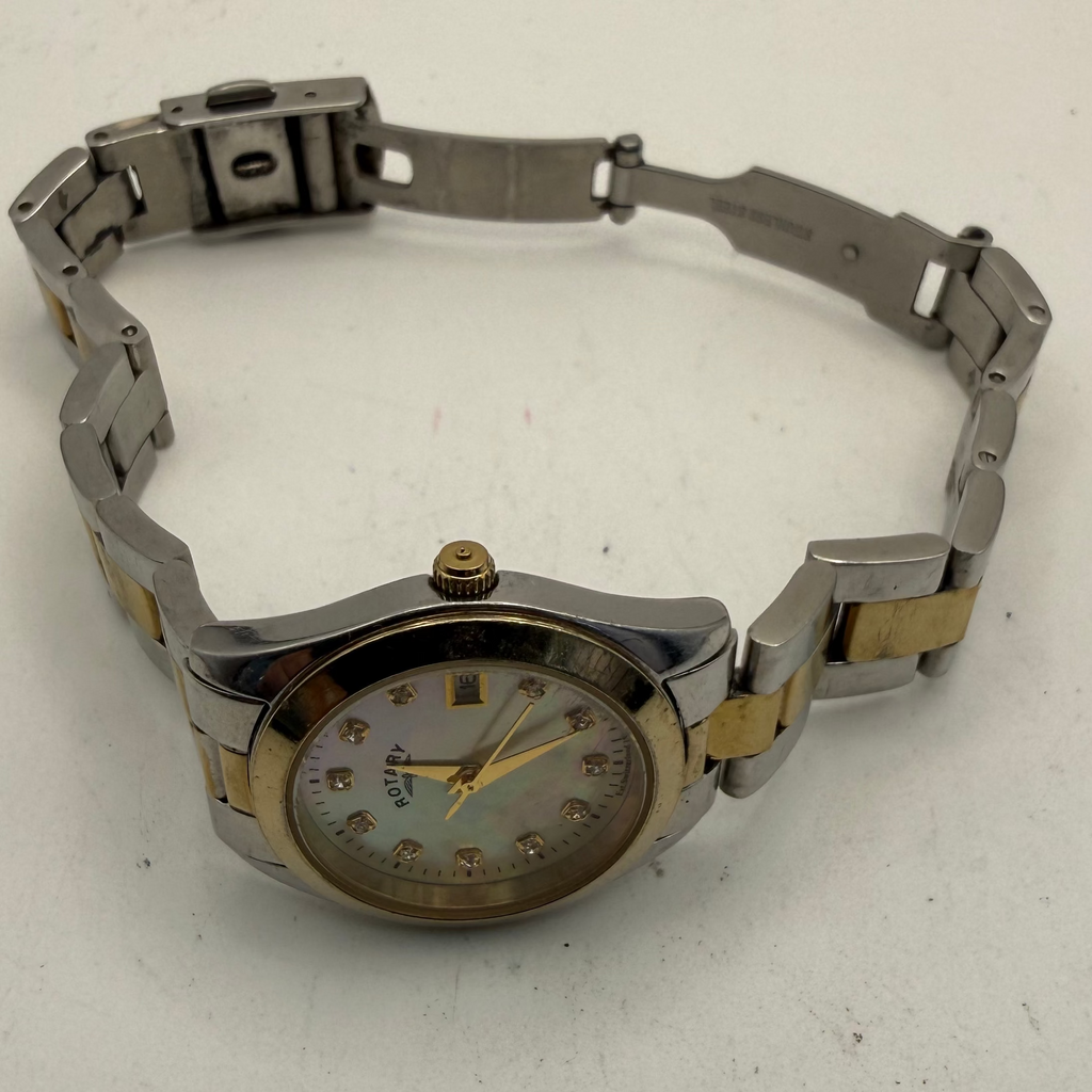 Rotary Ladies Mother of Pearl Date Watch (Fully Tested and Working)- £20.00